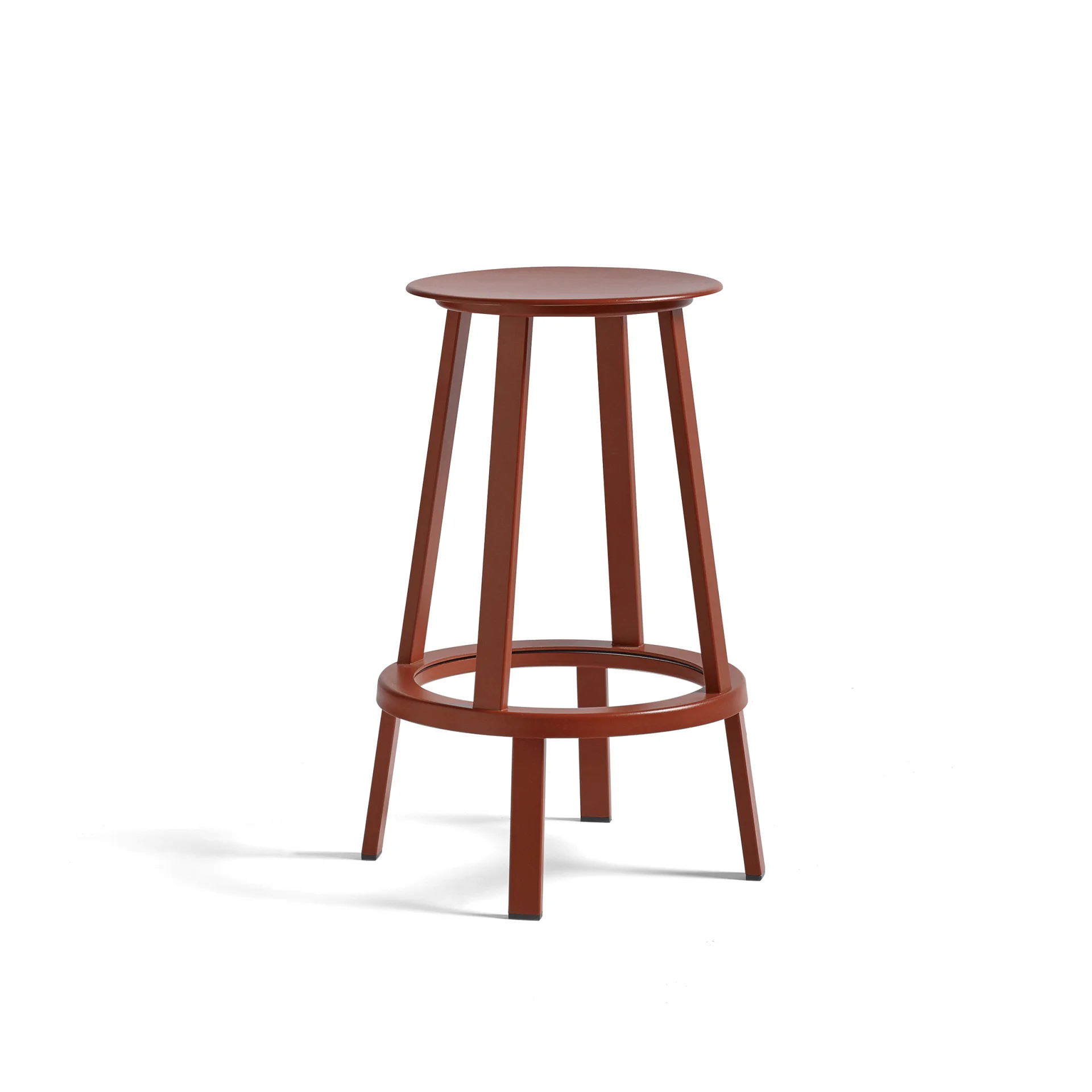 Revolver Bar Stool Low H65 Lava red