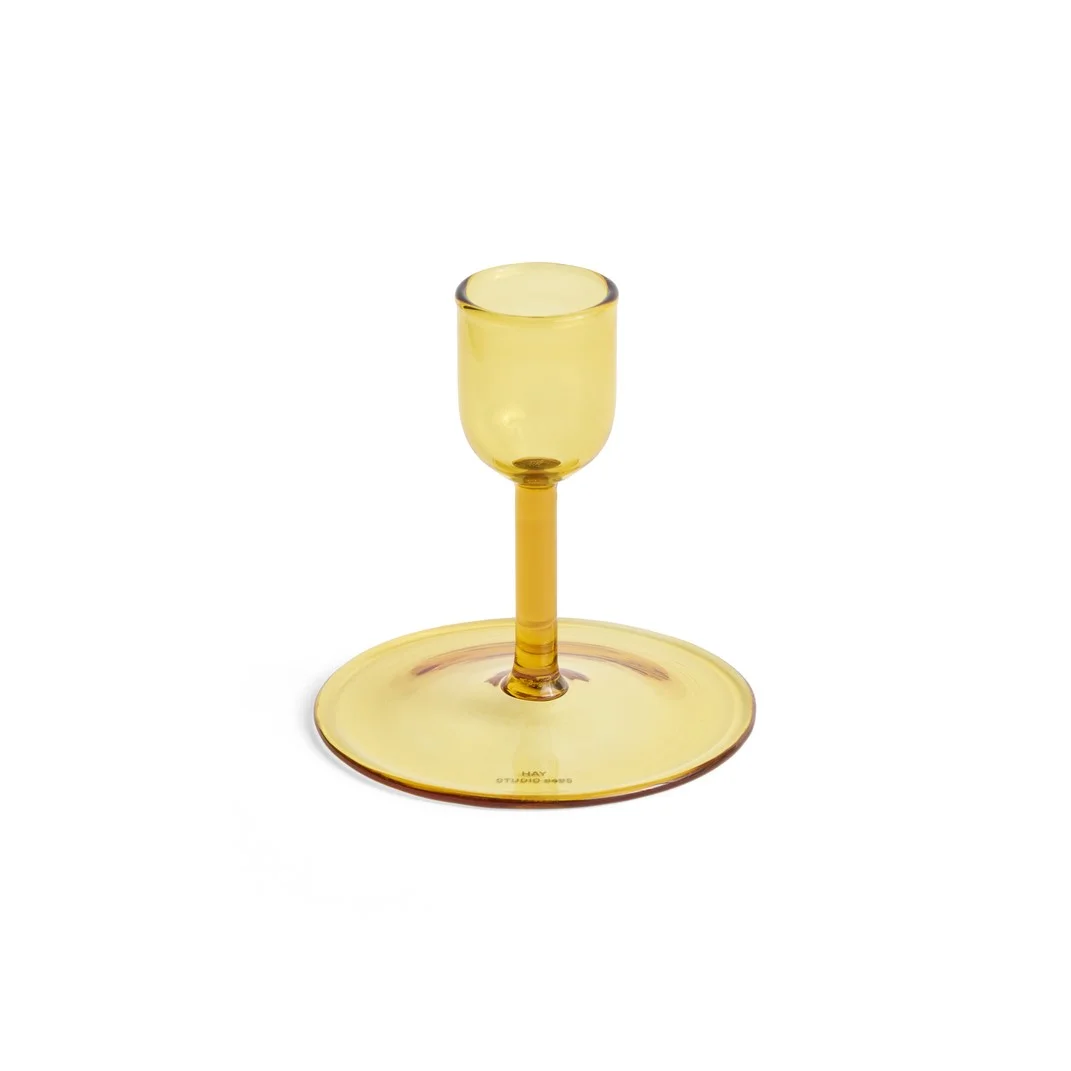 Tiny Candleholder Straight Yellow