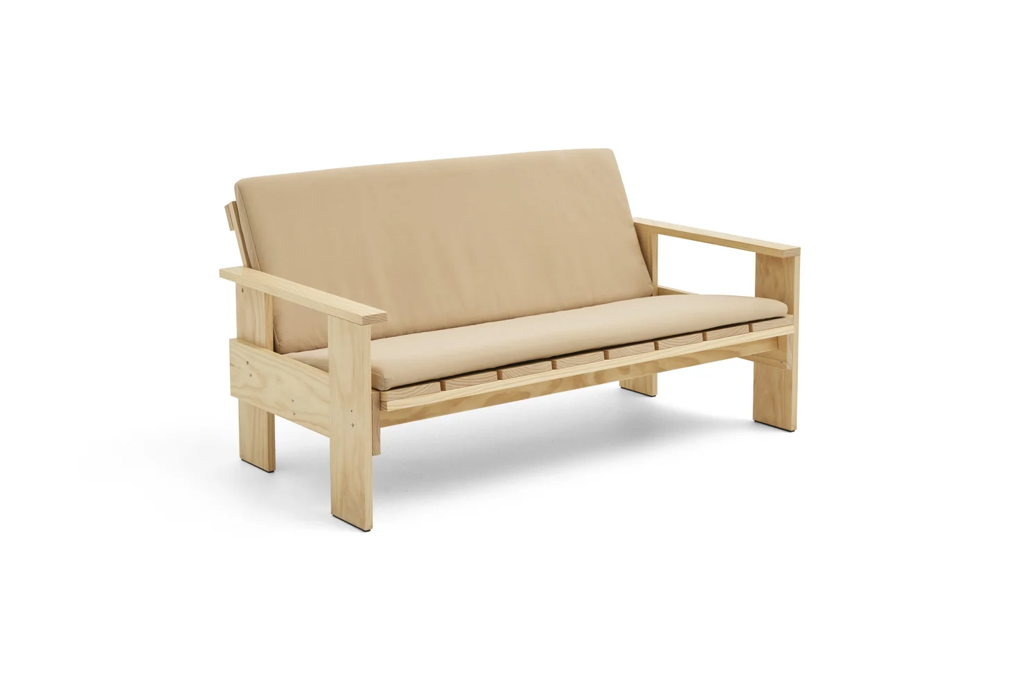 Folding Cushion for Crate Lounge Sofa Beige