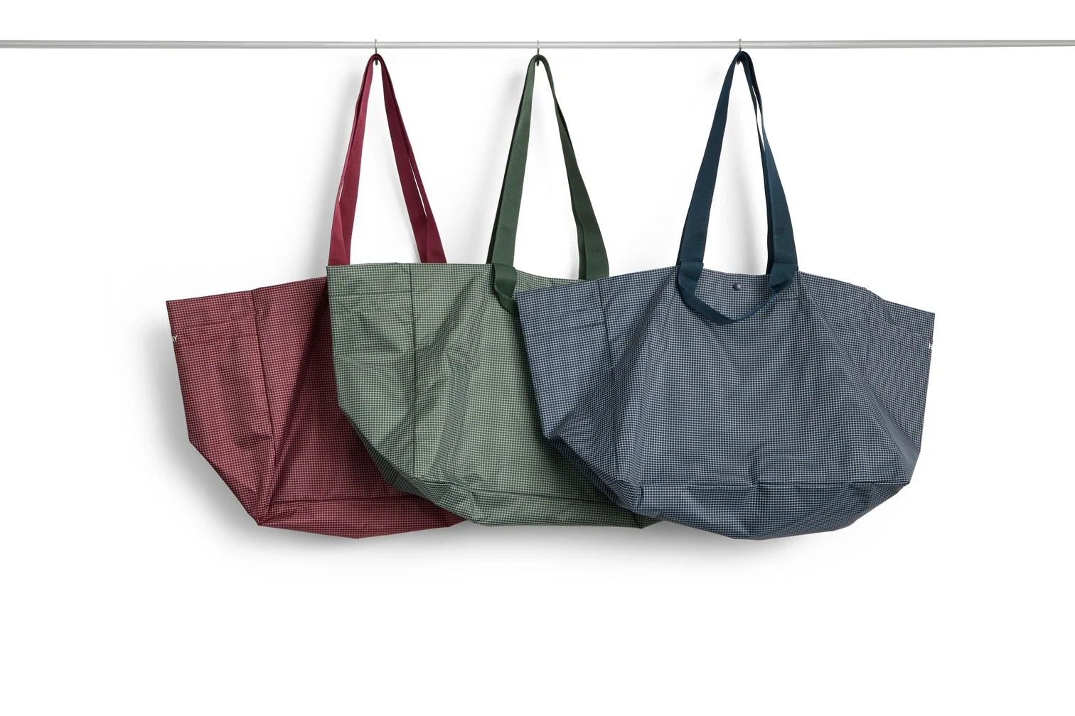 Grid Weekend Bag Medium Burgundy