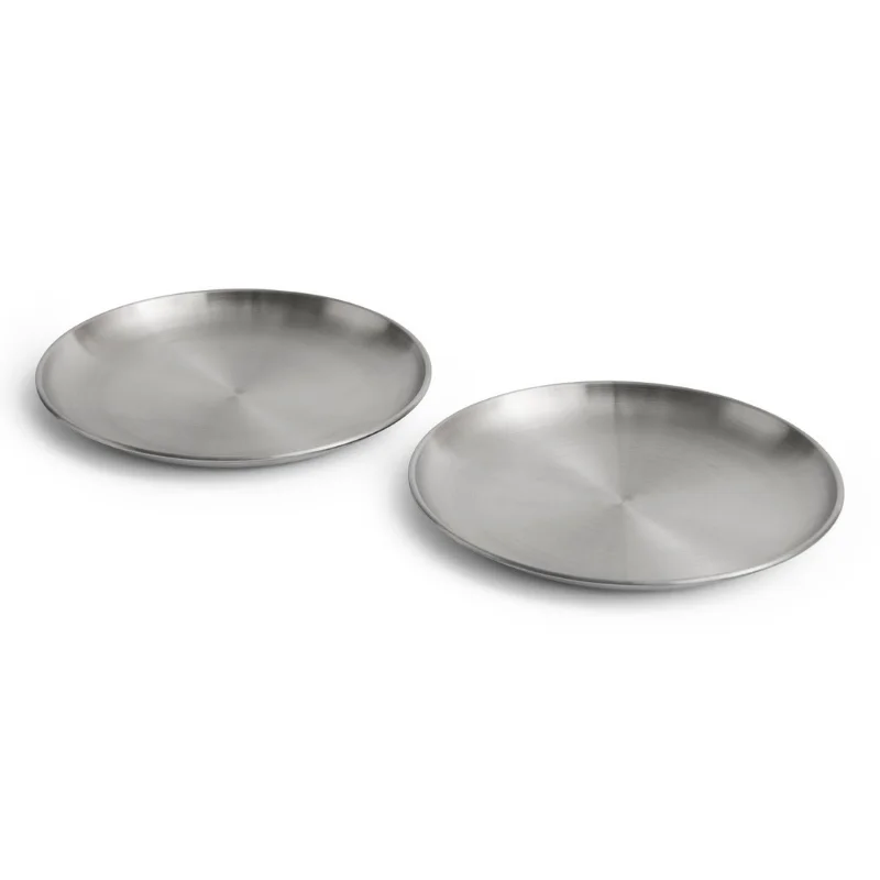 Outdoor Market Steel Plate Set of 2 Large