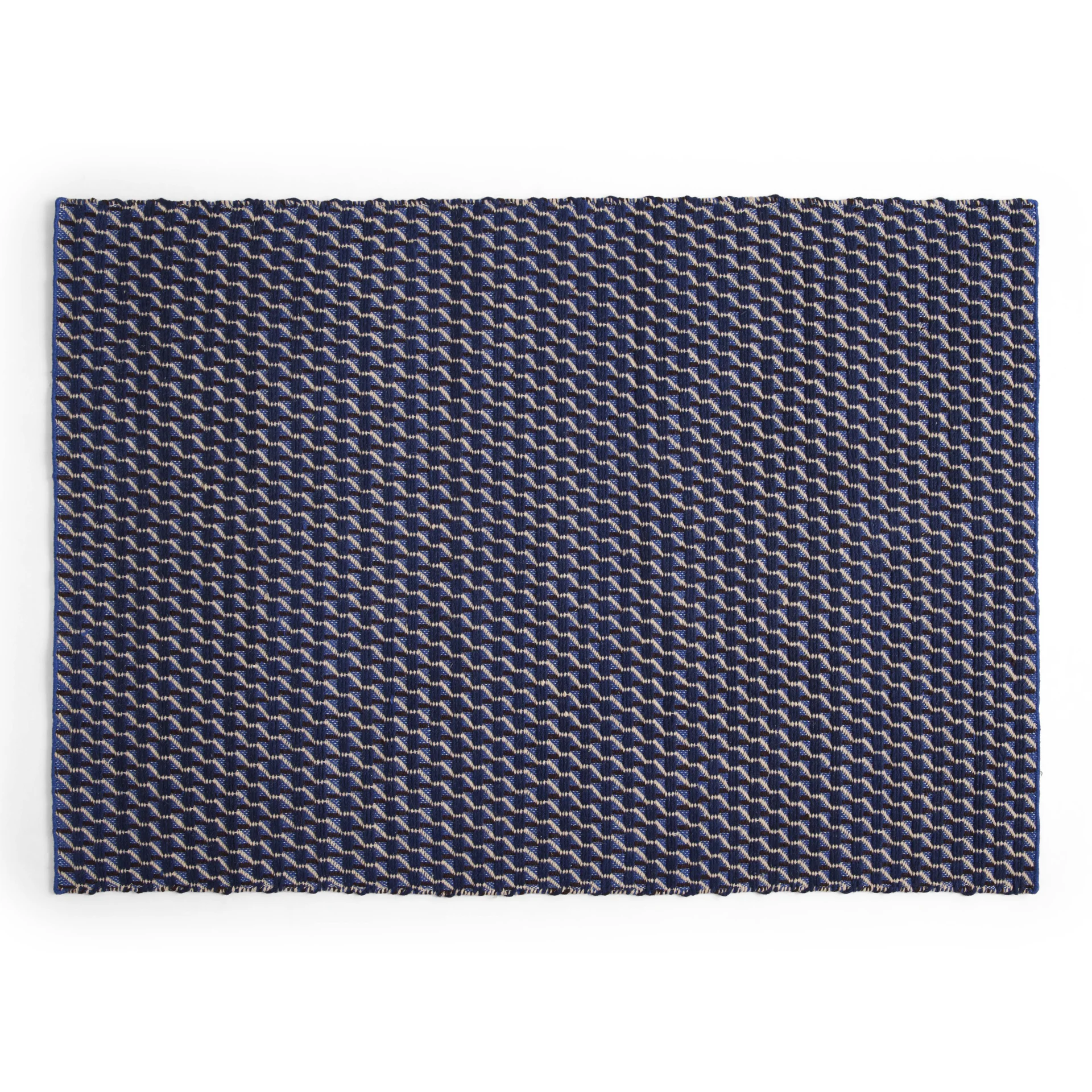 Channel Rug 140 x 200 Blue, white