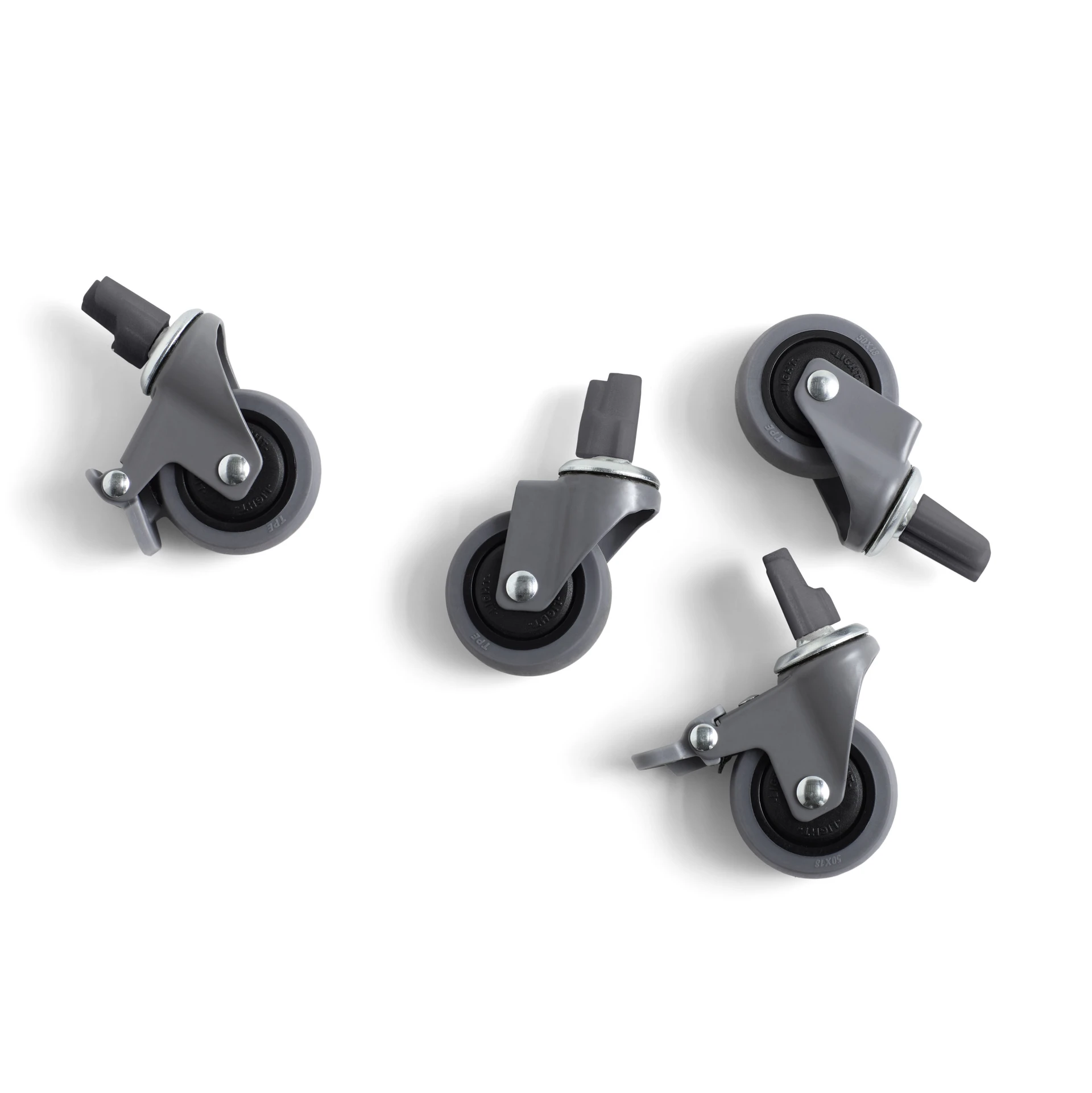 HAY Colour Crate Wheels Set of 4 Medium Grey