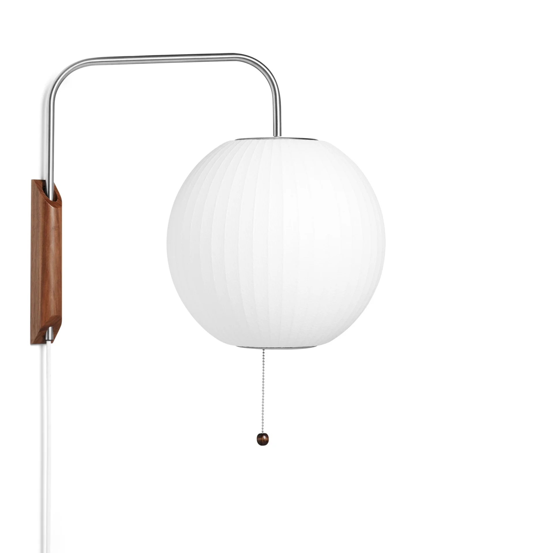 Nelson Ball Wall Sconce Cabled S Off-white 