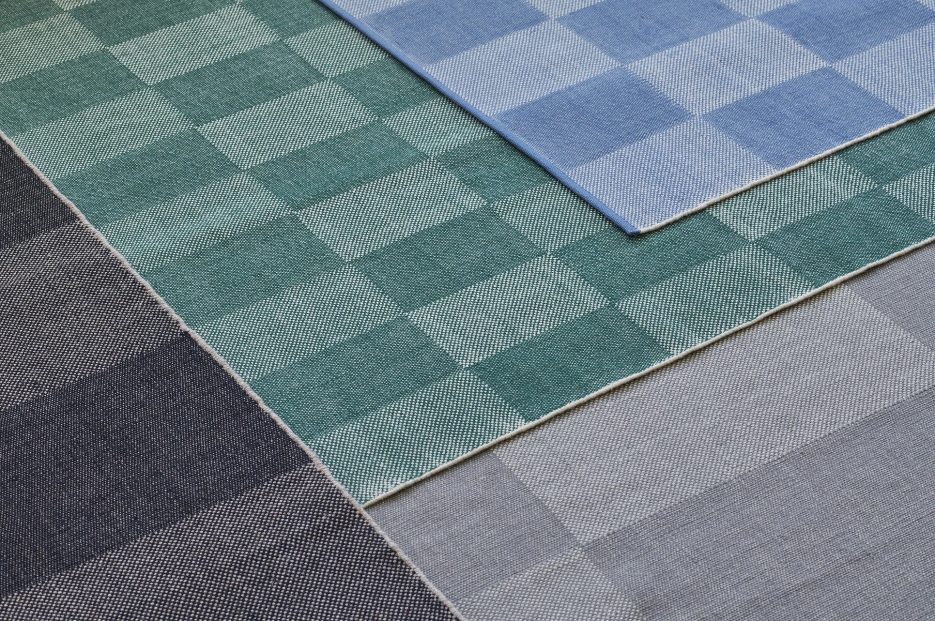 Check Rug 170 x 240 Light blue S Check
