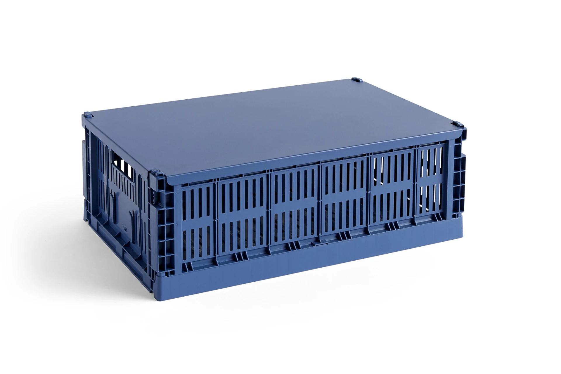 HAY Colour Crate Lid Metal Large Dark blue