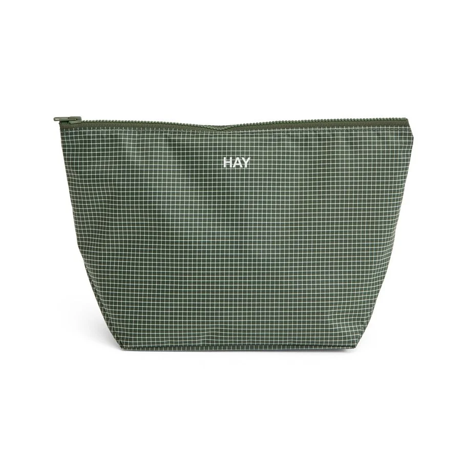 Grid Pouch Medium Dark green