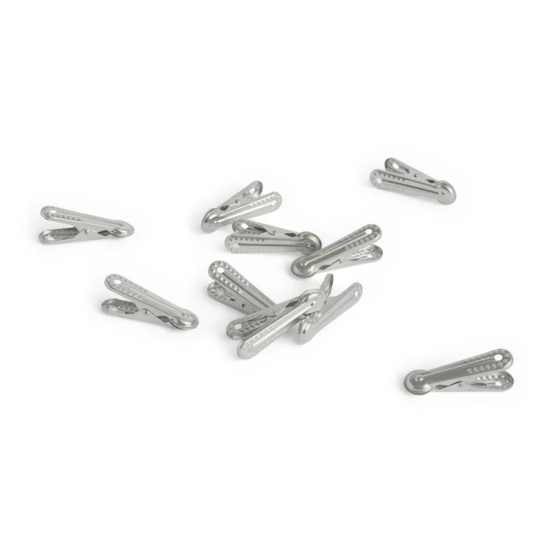 Outdoor Market Peg Set of 10 Silver