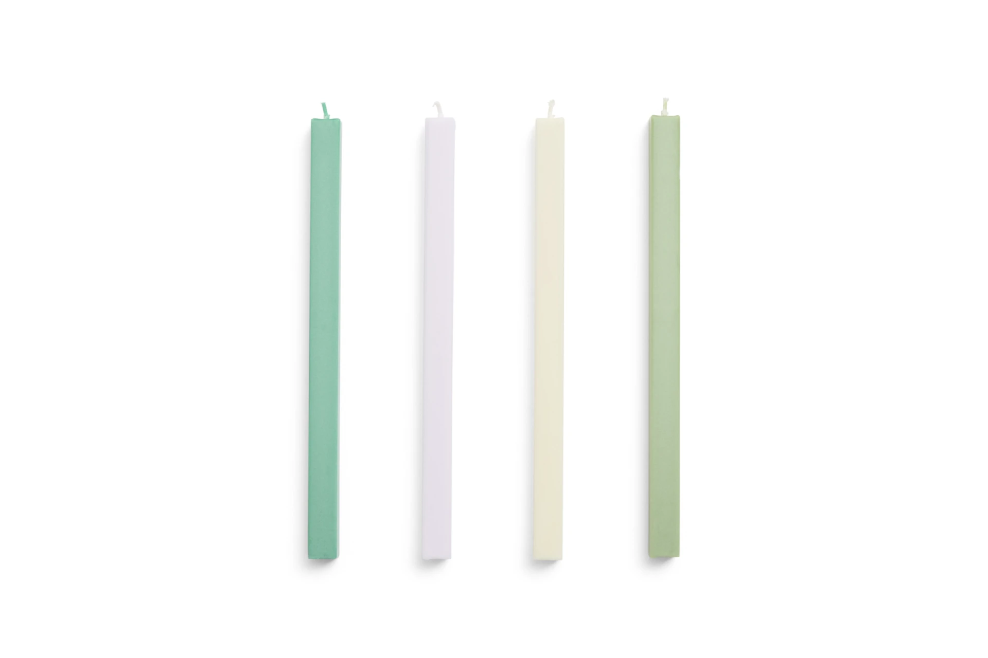 Square Candle Pastel Set of 4