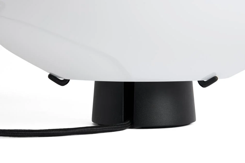 Buoy Glass Table Lamp 300 Soft black cord set