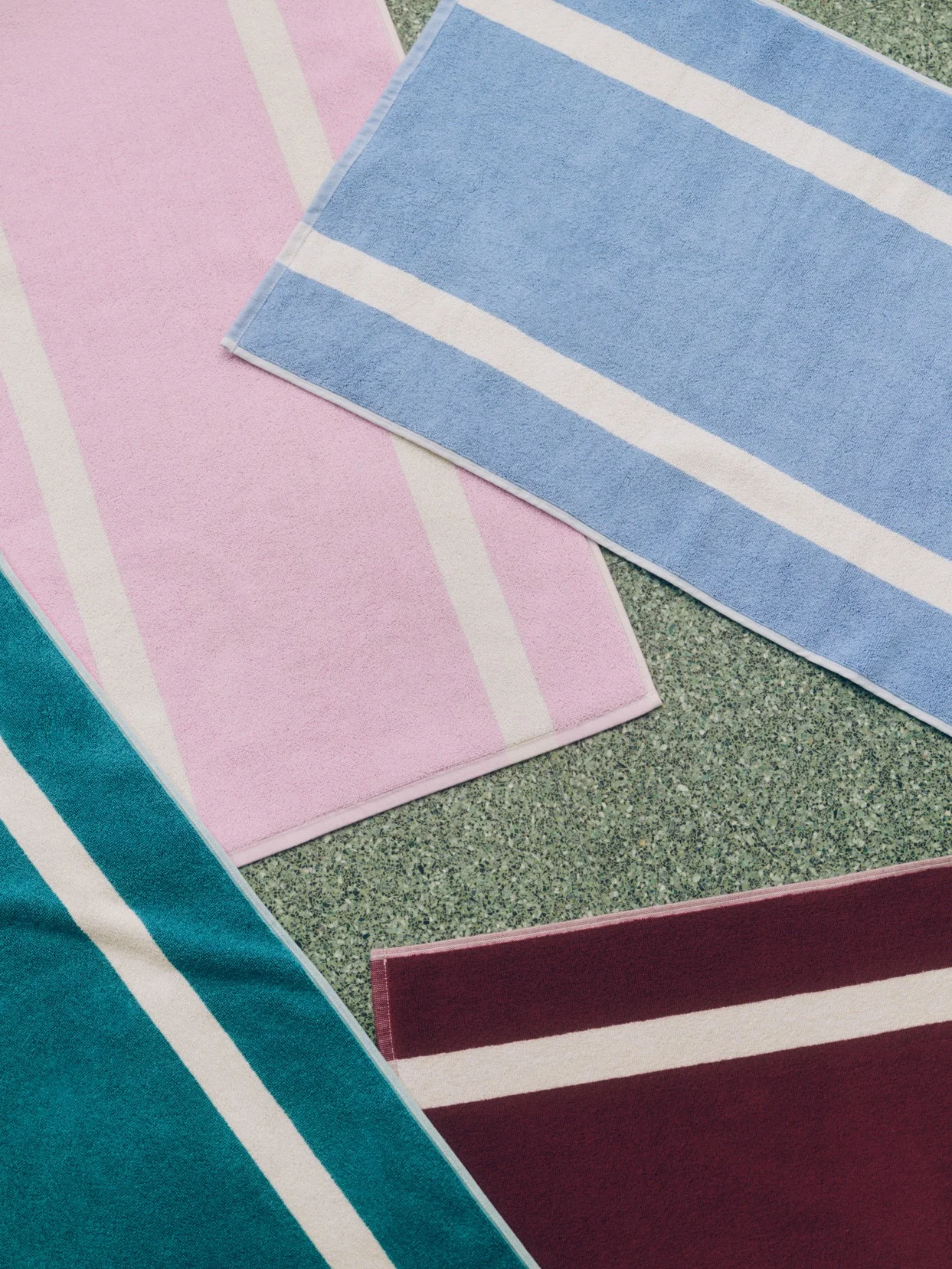 Stripe Bath Mat Cool pink