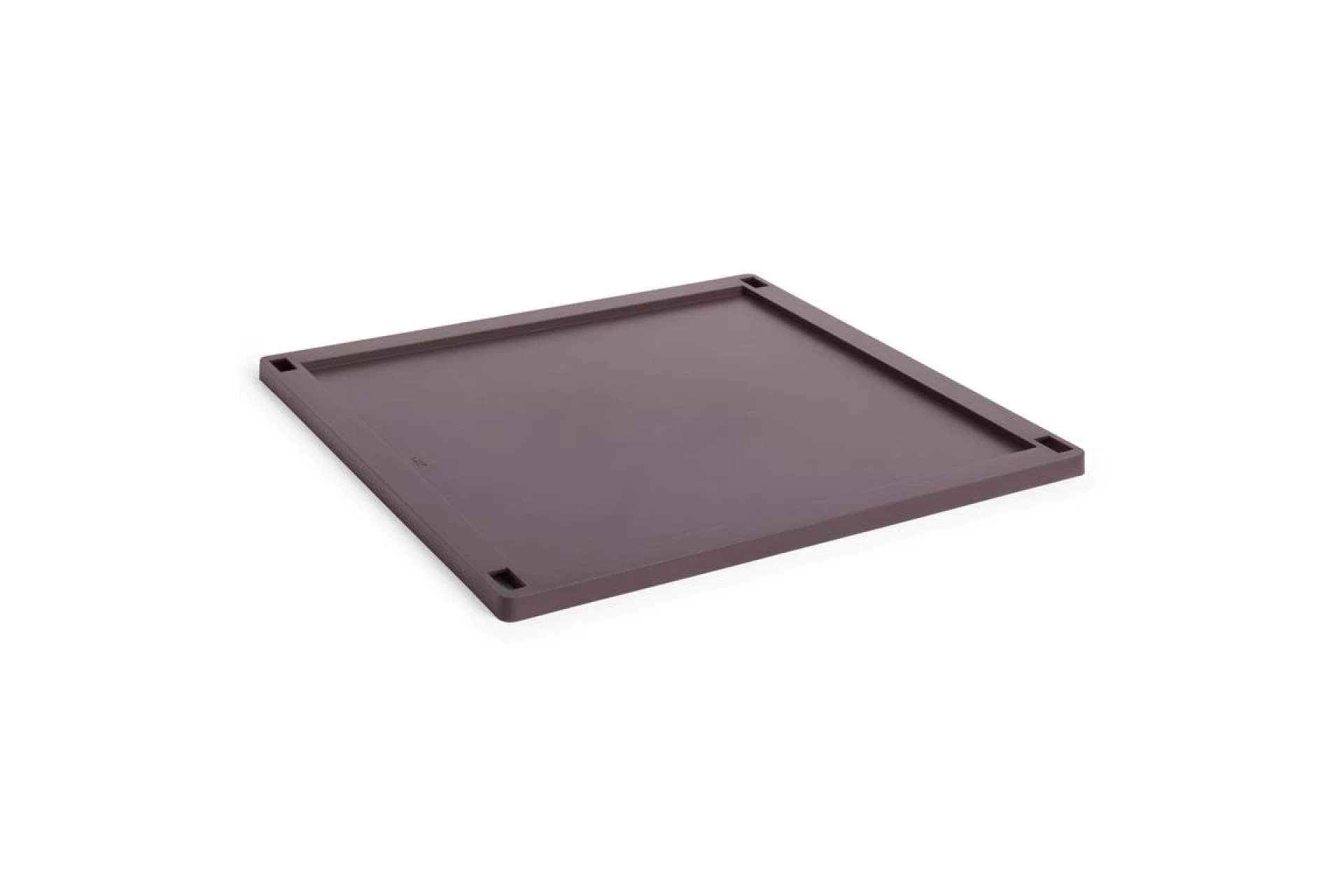 HAY Colour Crate Lid Plastic Large Square Bordeaux