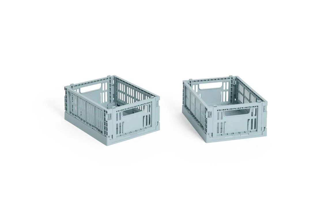 HAY Colour Crate Mini Set of 2 Dusty blue