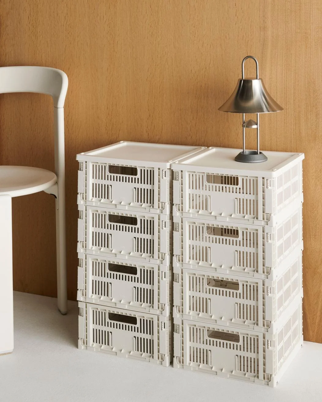 HAY Colour Crate Medium Square Off-white