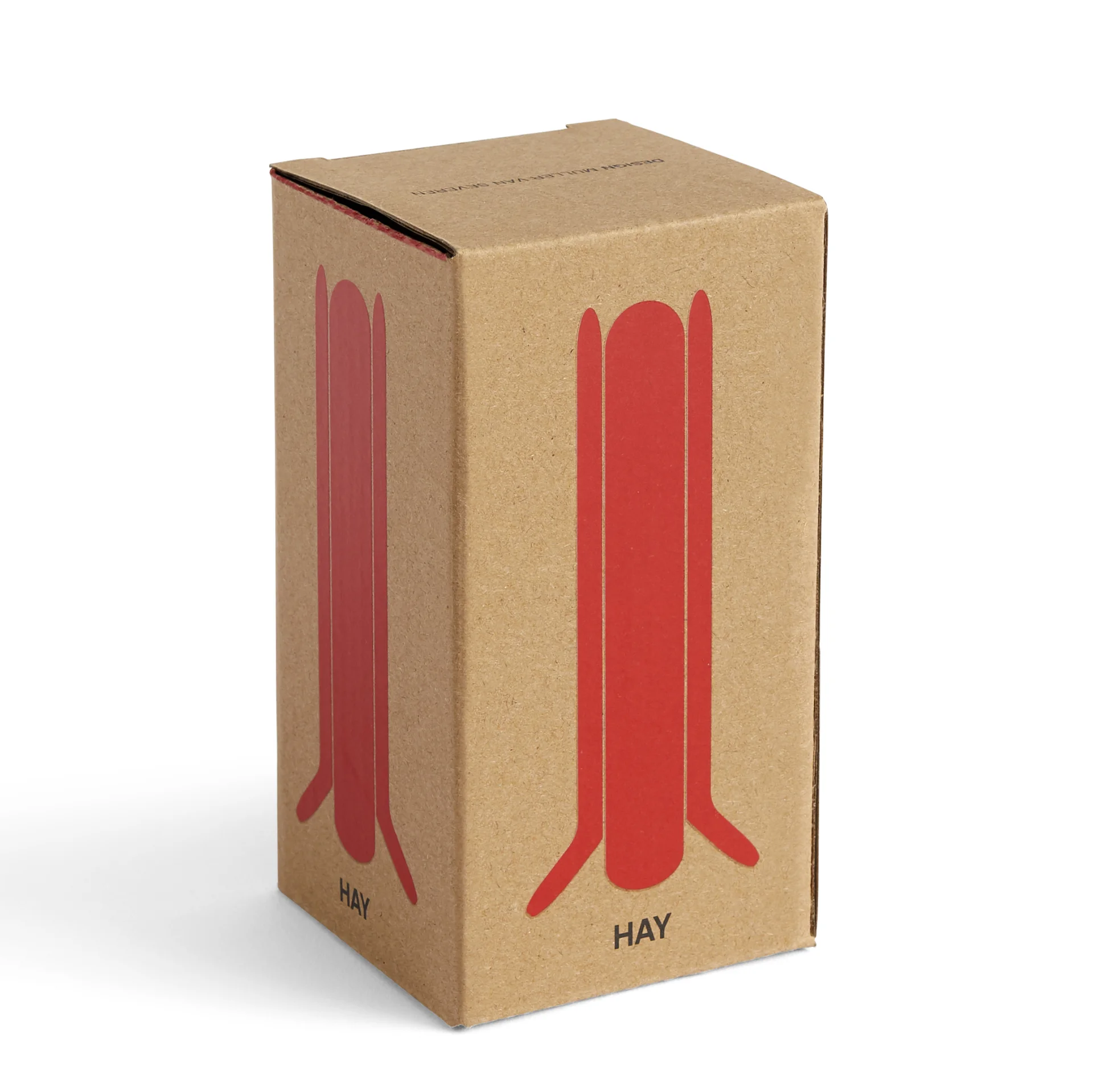 Arcs Candleholder L Red