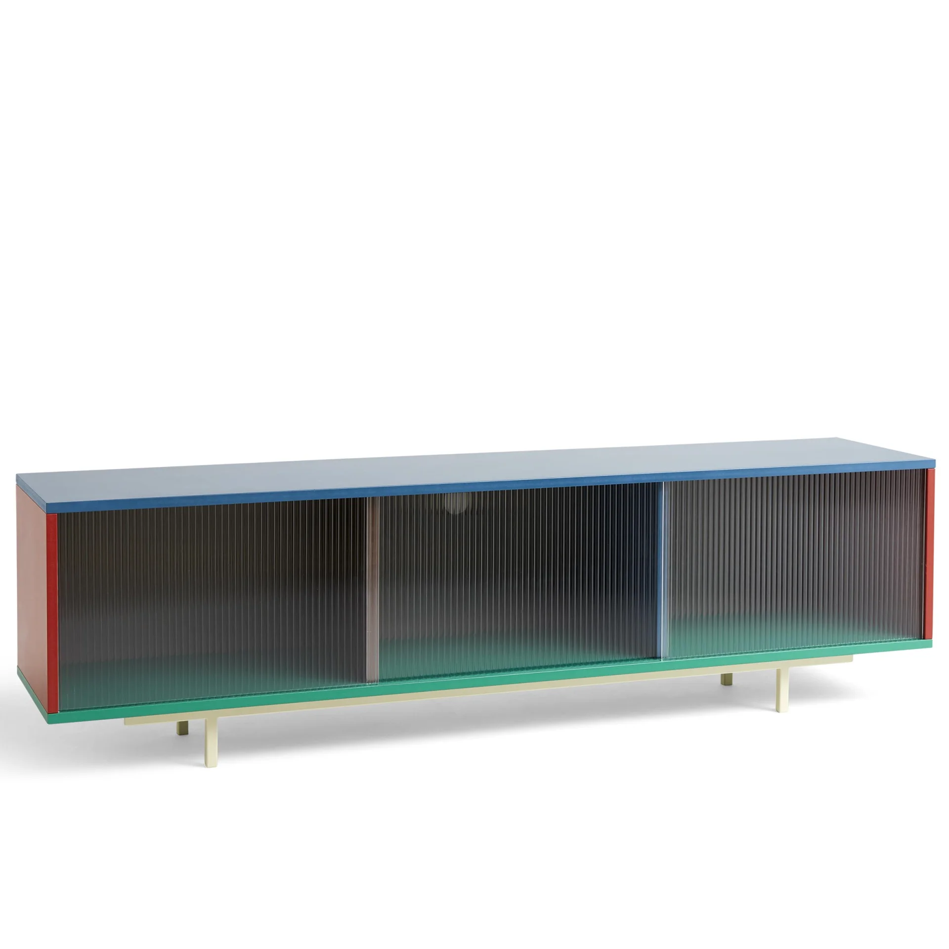 Colour Cabinet Large Multi Floor w. Glass doors