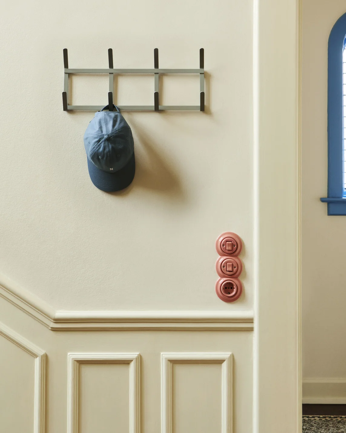 Tape Coat Rack Small Metallic grey