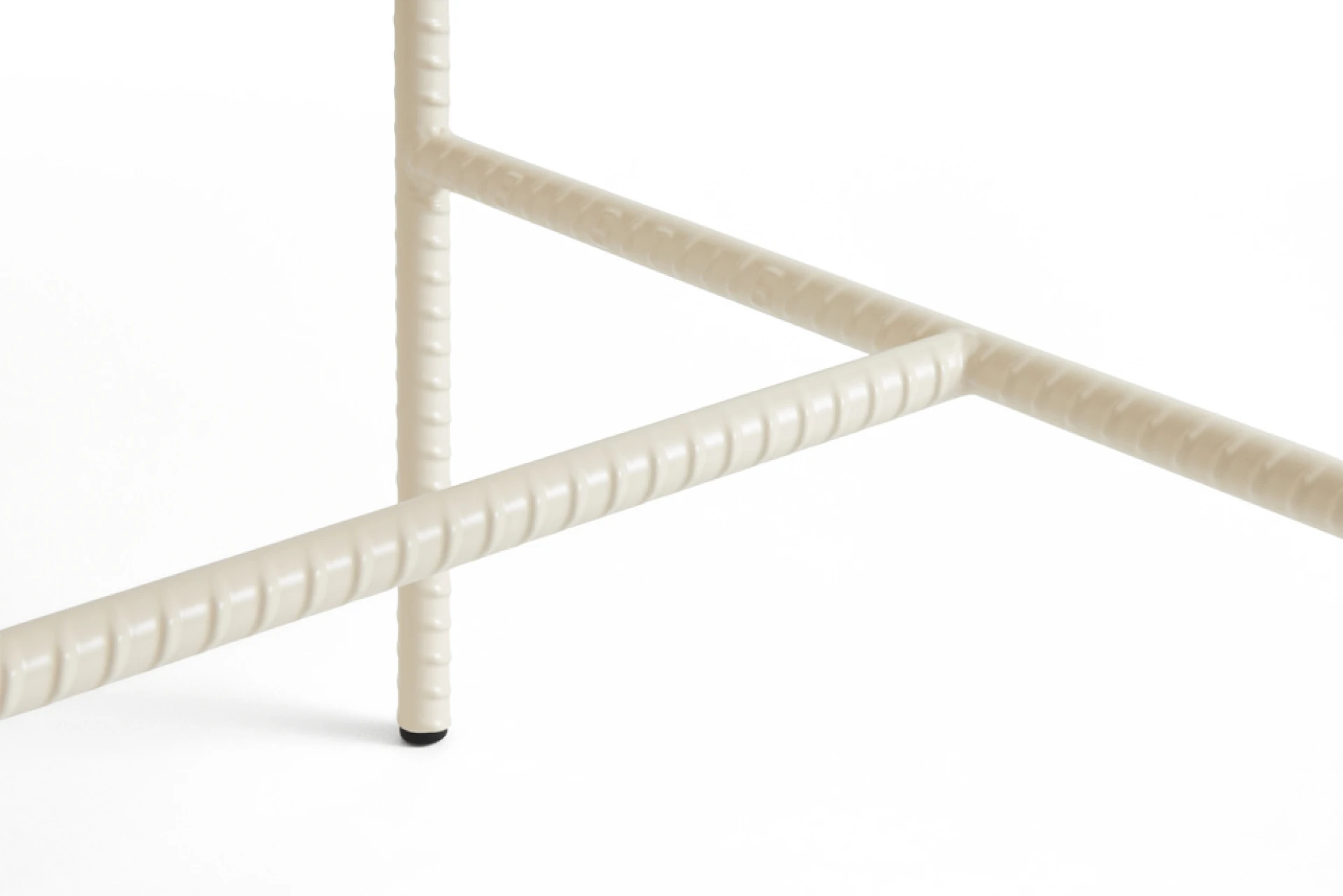 Rebar Square Coffee Table Alabaster frame with Marble tabletop L100 x W104 x H33 