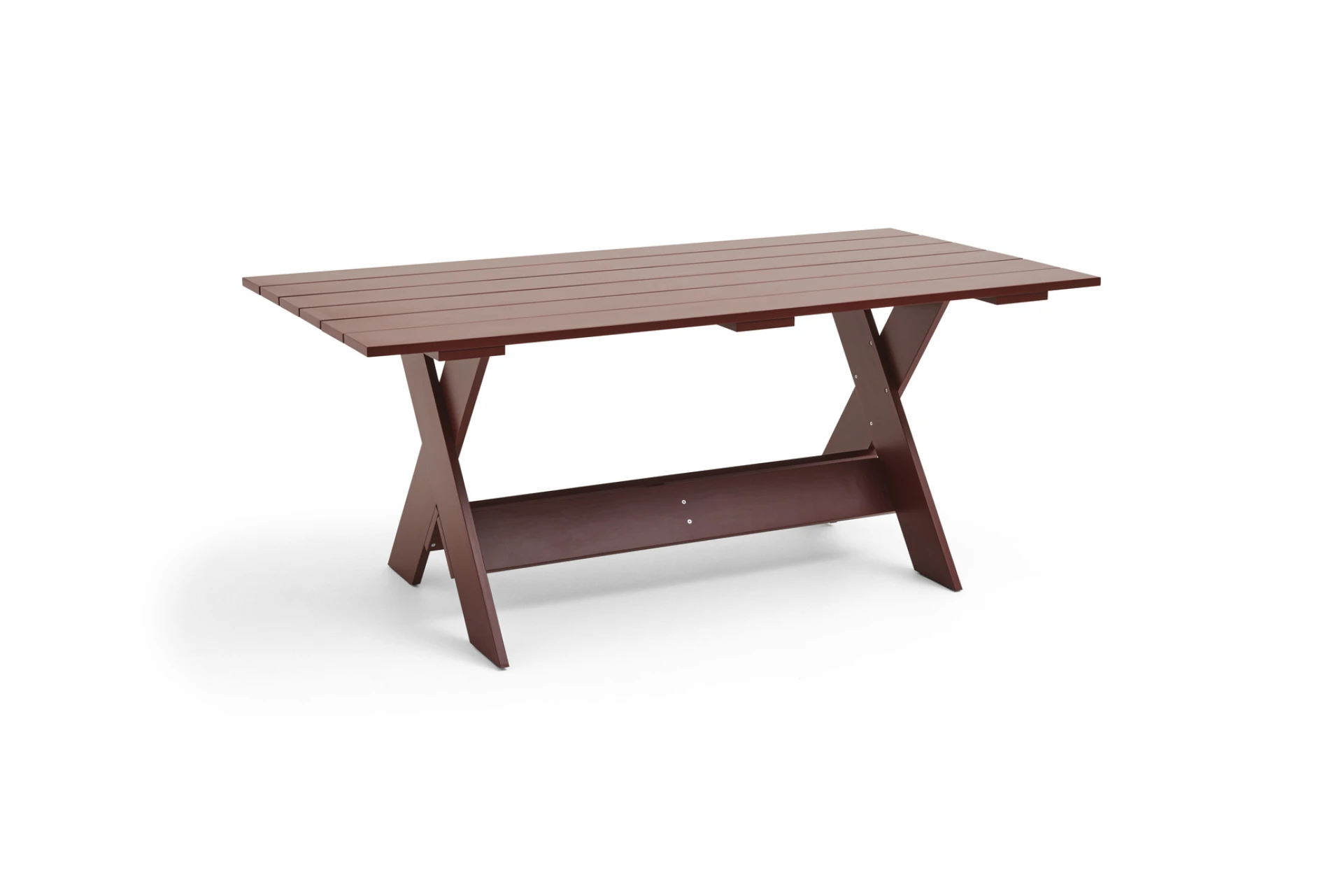 Crate Dining Table L180 Iron red