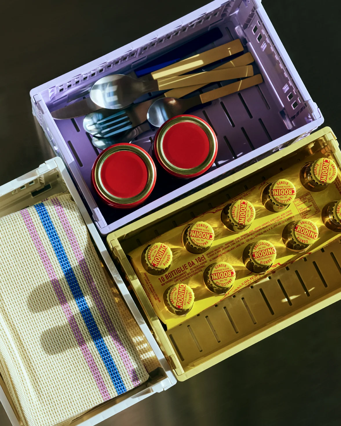 HAY Colour Crate Small Dusty yellow