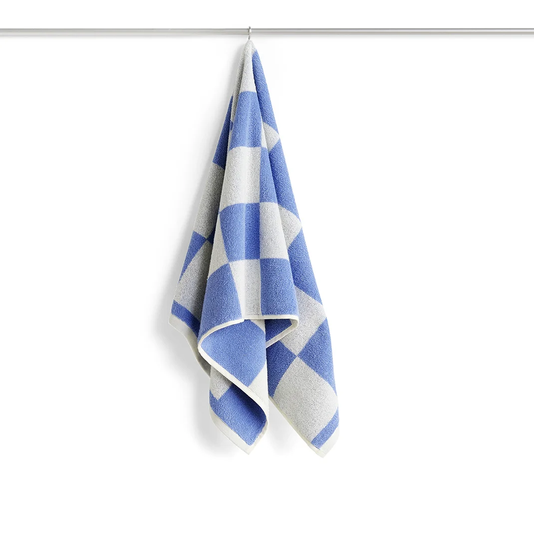 Check Hand Towel Sky blue