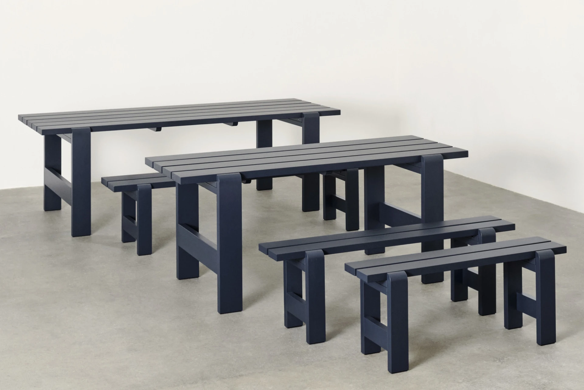 Weekday Bench L140 Steel blue