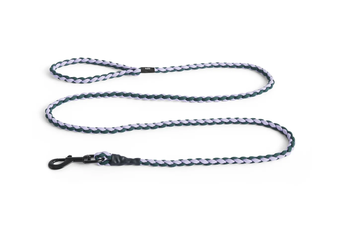 HAY Dogs Leash Braided Lavender, green