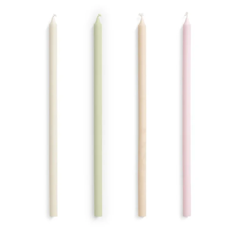 Slim Candle Set of 4 Pastels