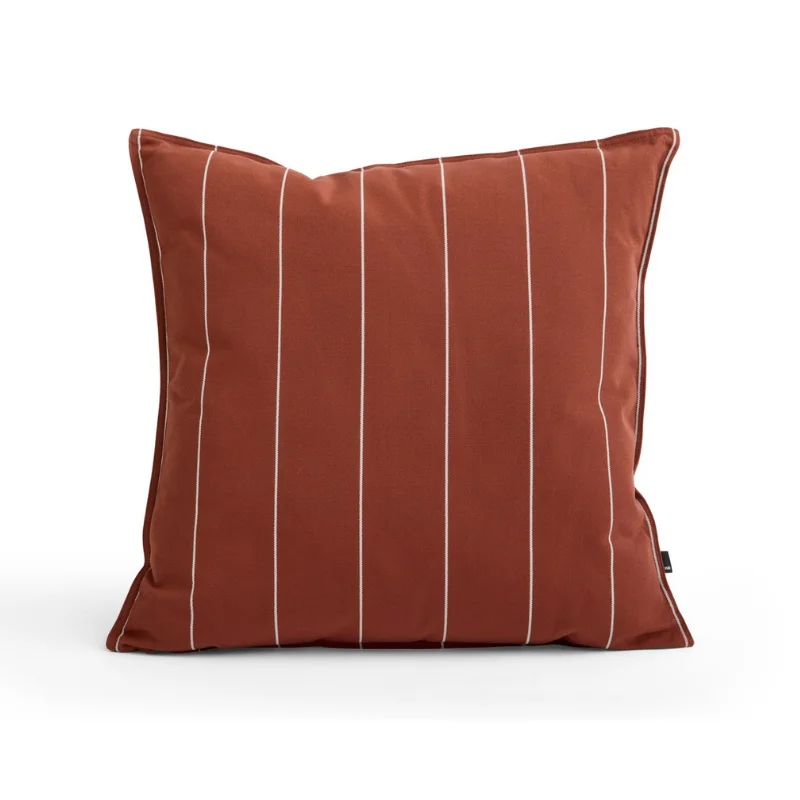 Terrazza Cushion 60 x 60 Terracotta narrow stripe