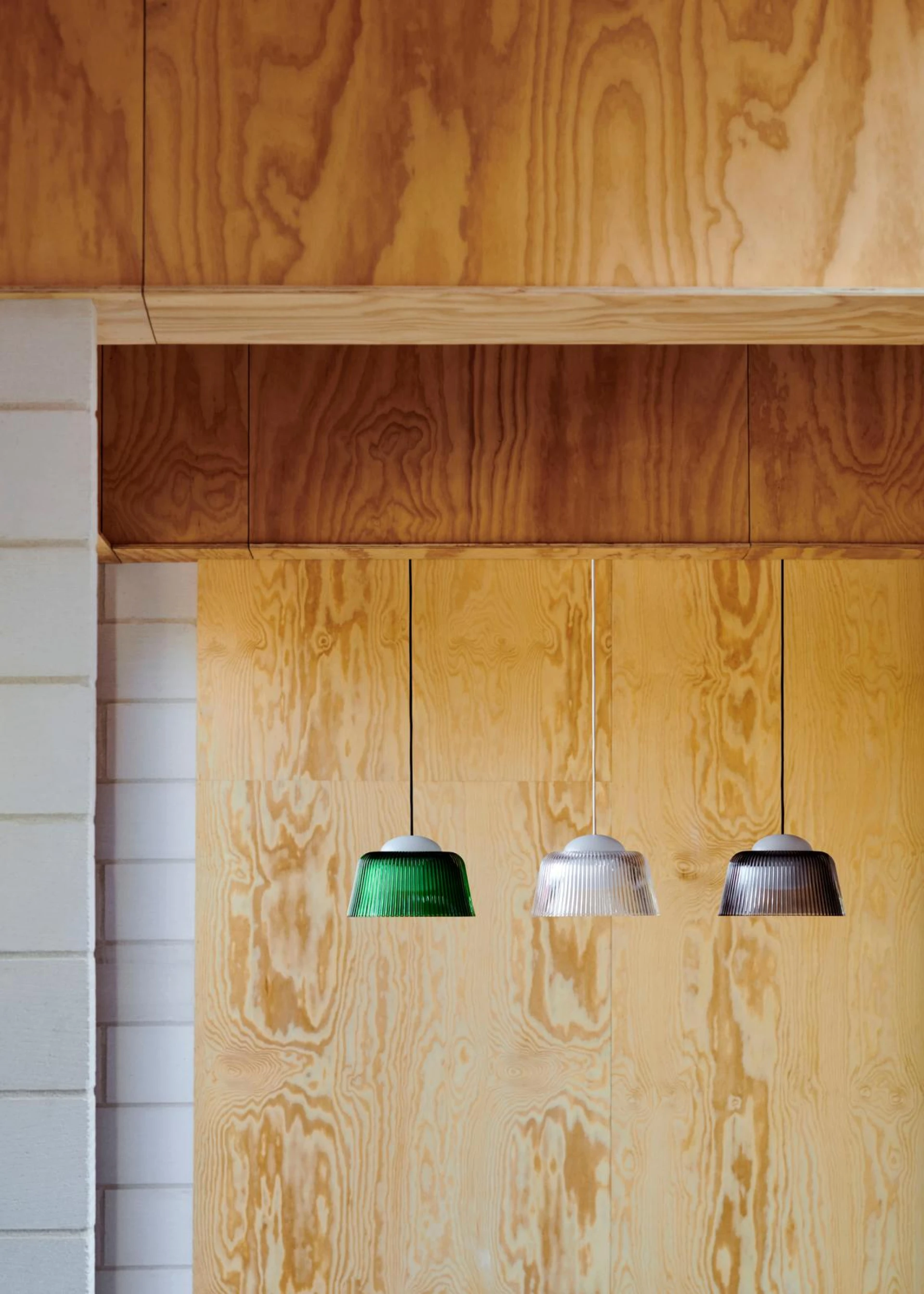 Brim Pendant Bottle green glass Brim Pendant Bottle green glass