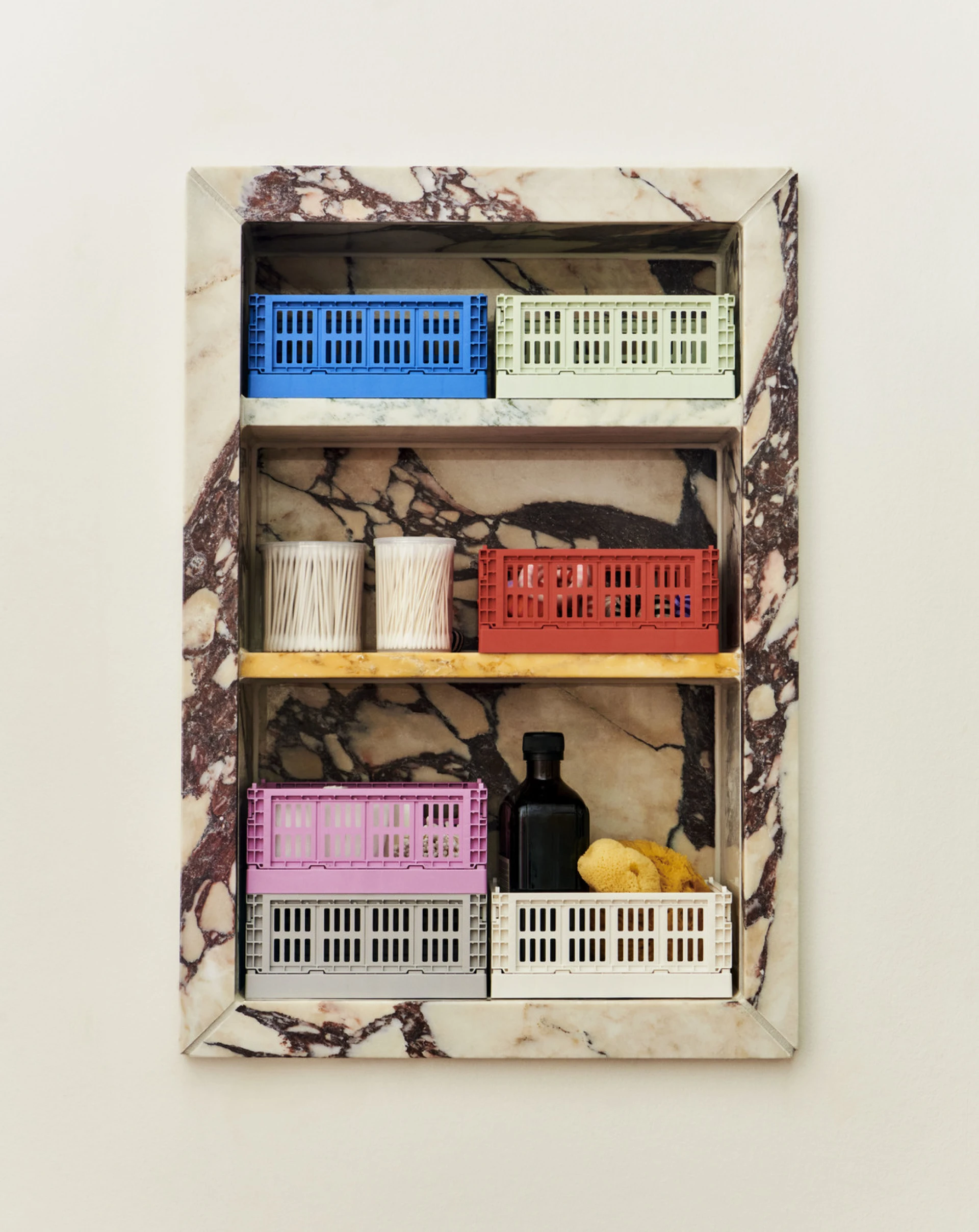 HAY Colour Crate Mini Set of 2 Dusty rose