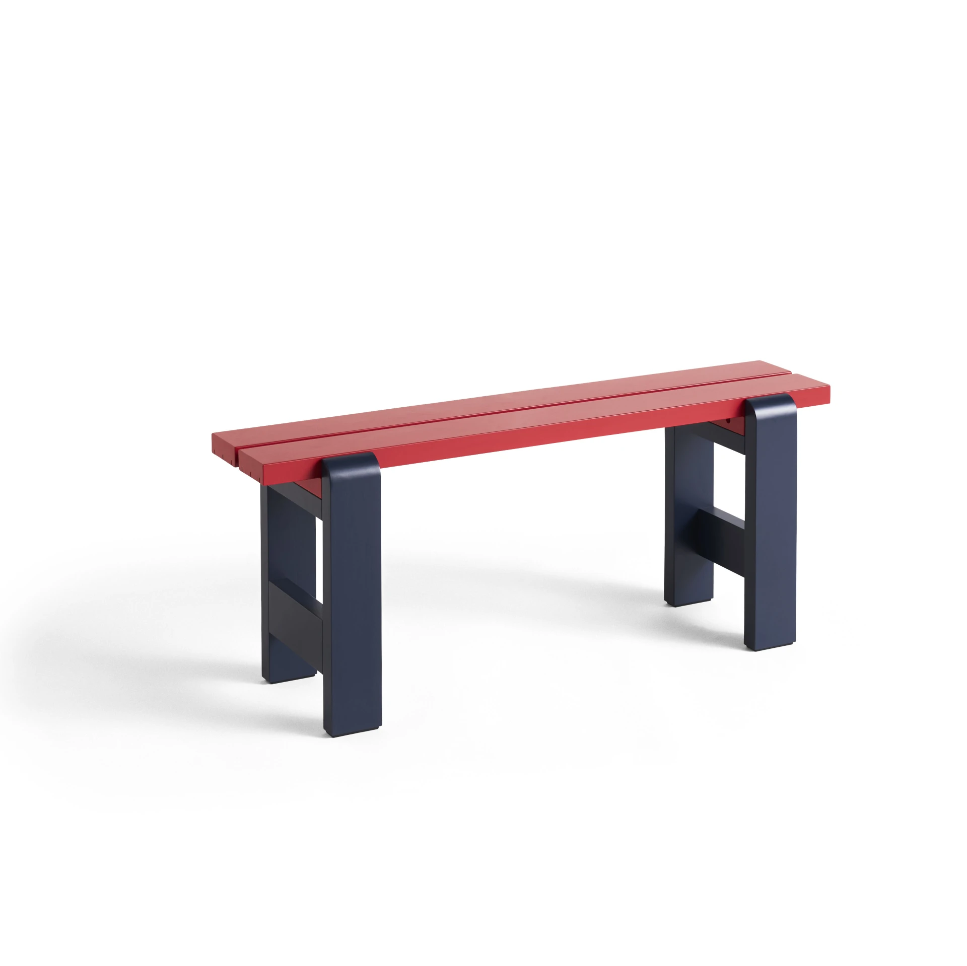 Weekday Bench Duo Wine red, Steel blue