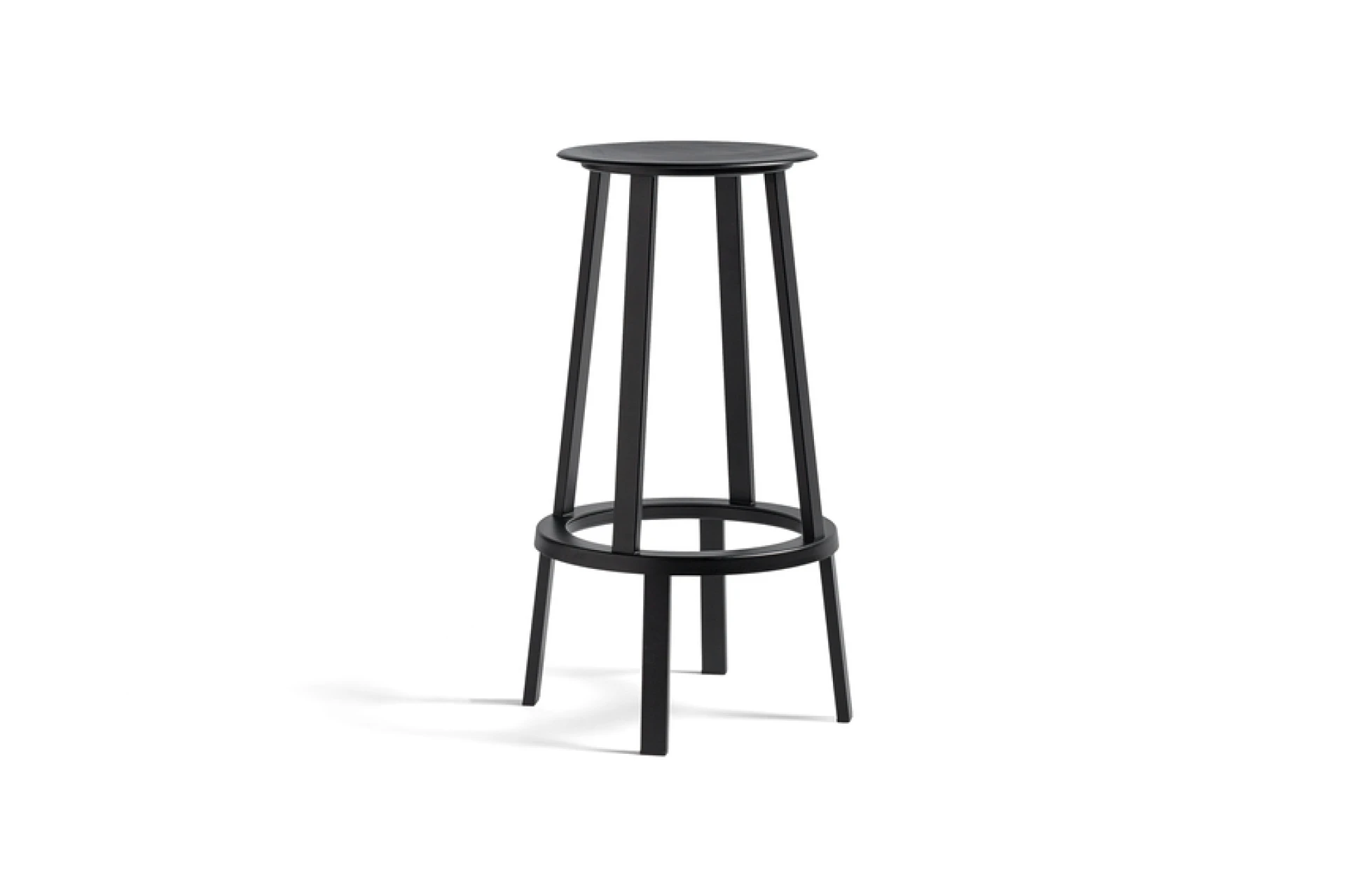 Revolver Bar Stool High H76 Black