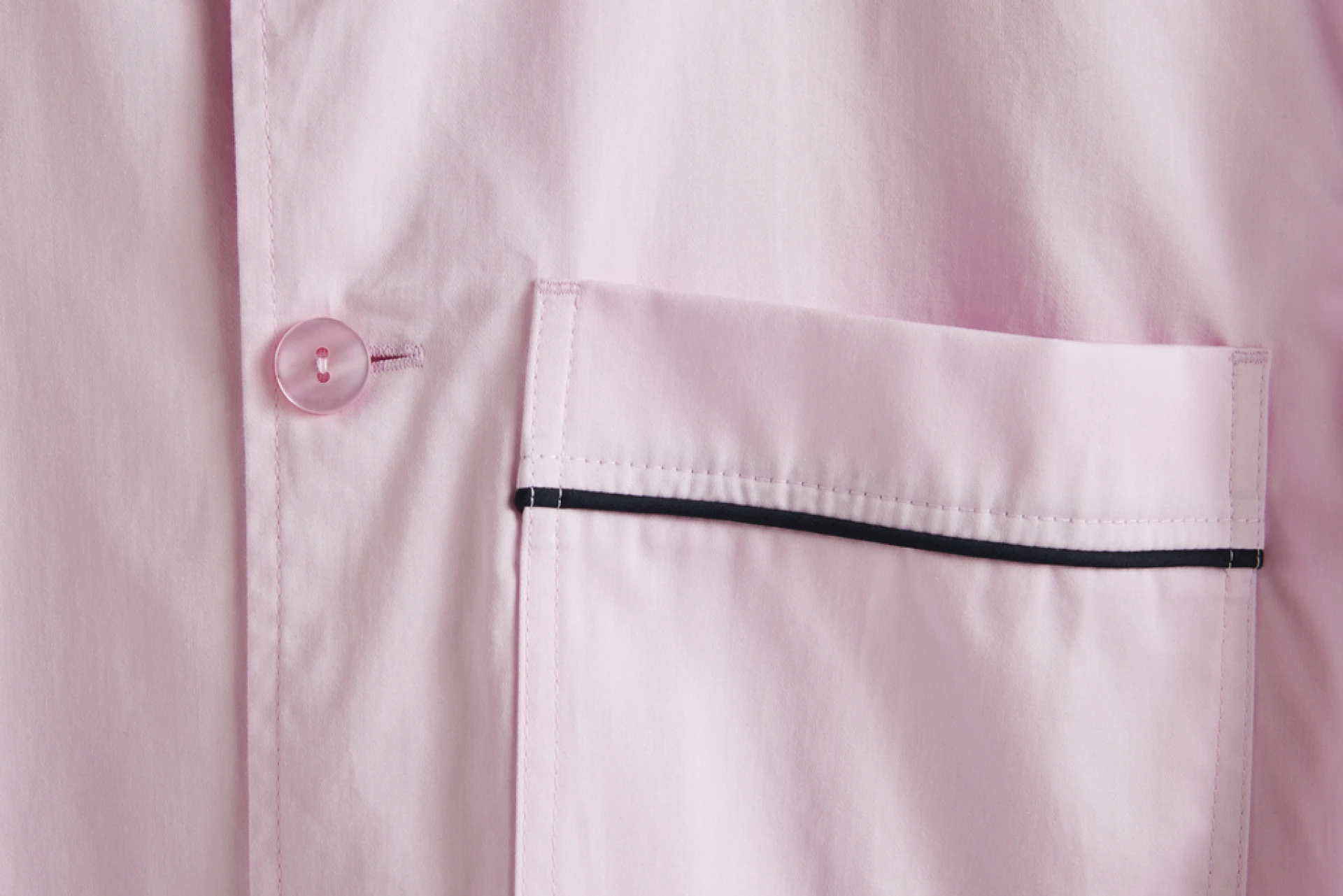 Outline Pyjama S/S Shirt M/L Soft pink