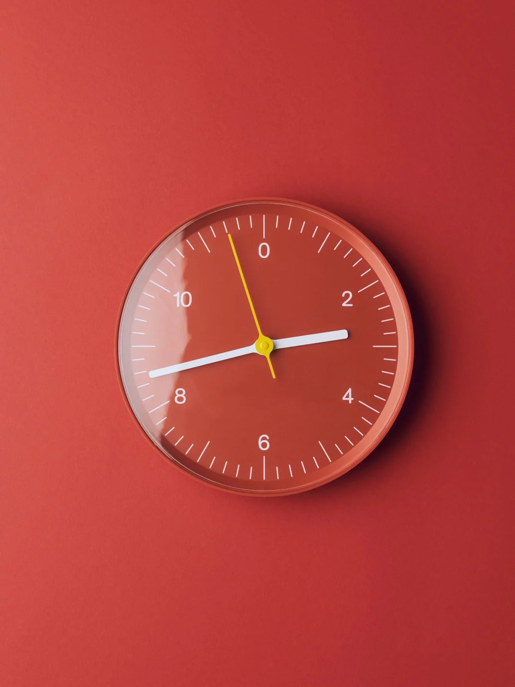 Wall Clock Red