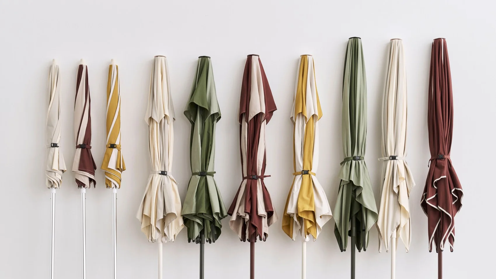 Terrazza Parasol Square Off-white and burgundy