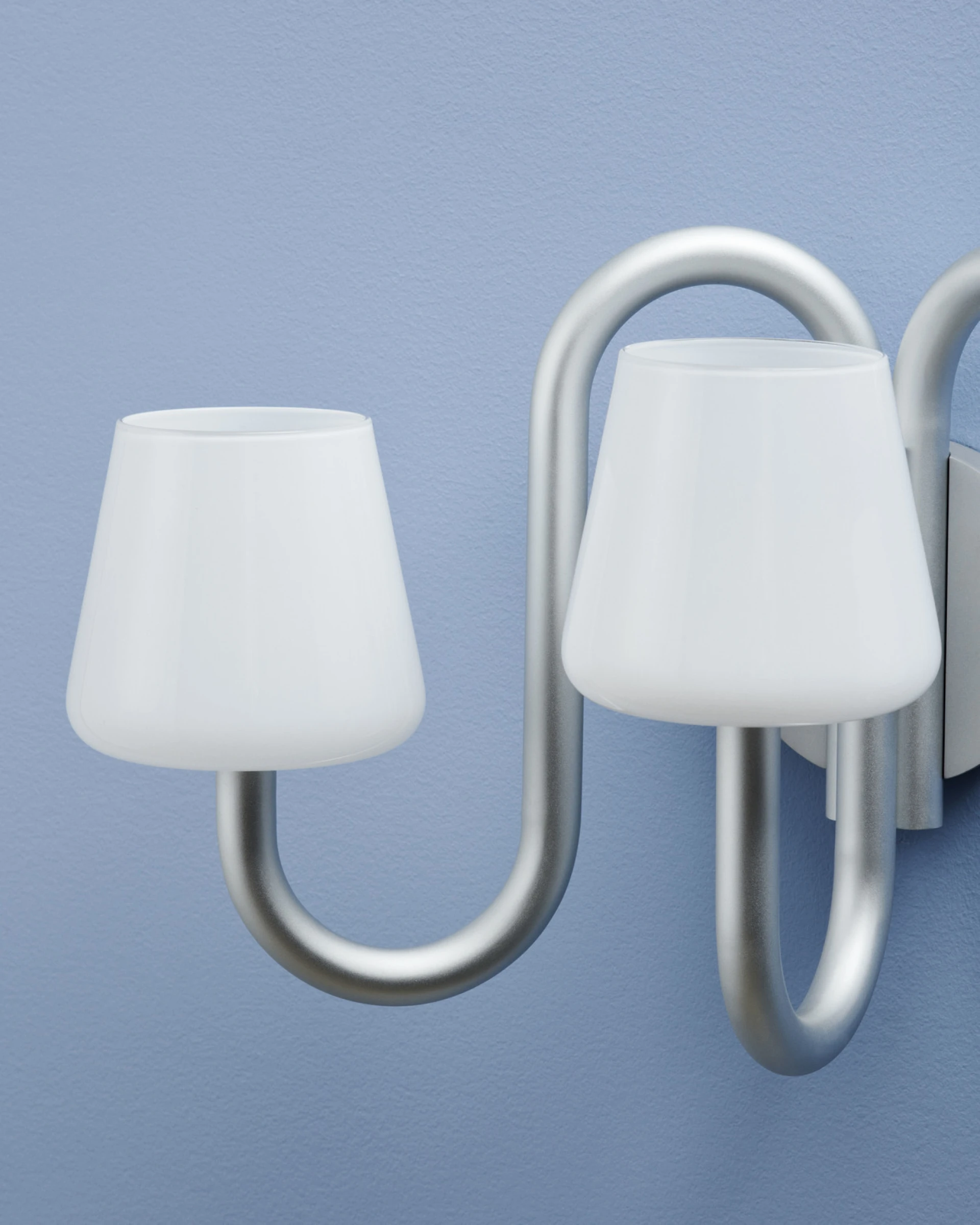 Apollo Wall Sconce White opal glass