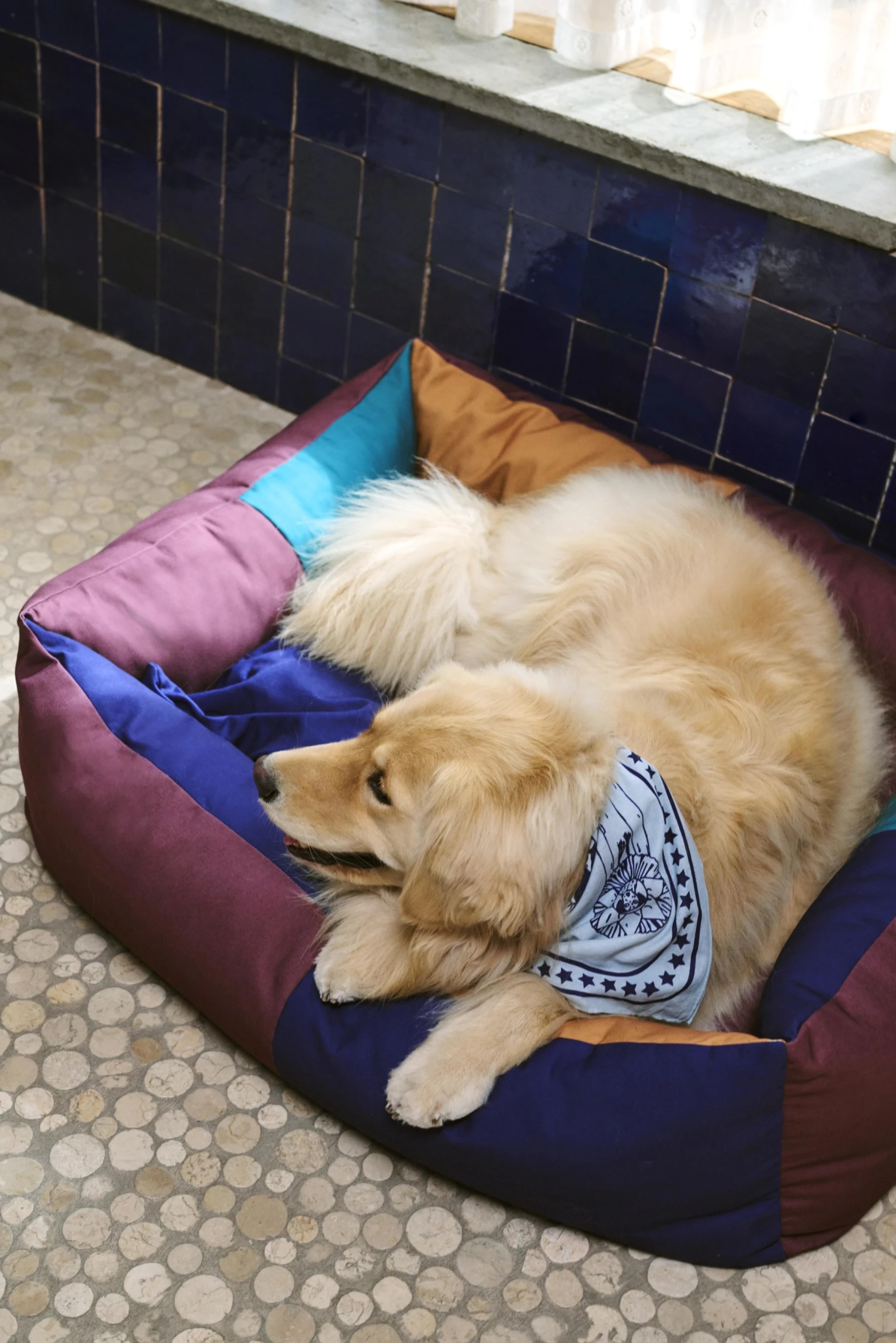 HAY Dogs Bed Large Burgundy, green