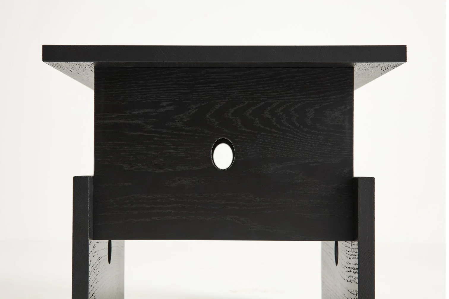 Wood Box Coffee Table Black water-based lacquered oak