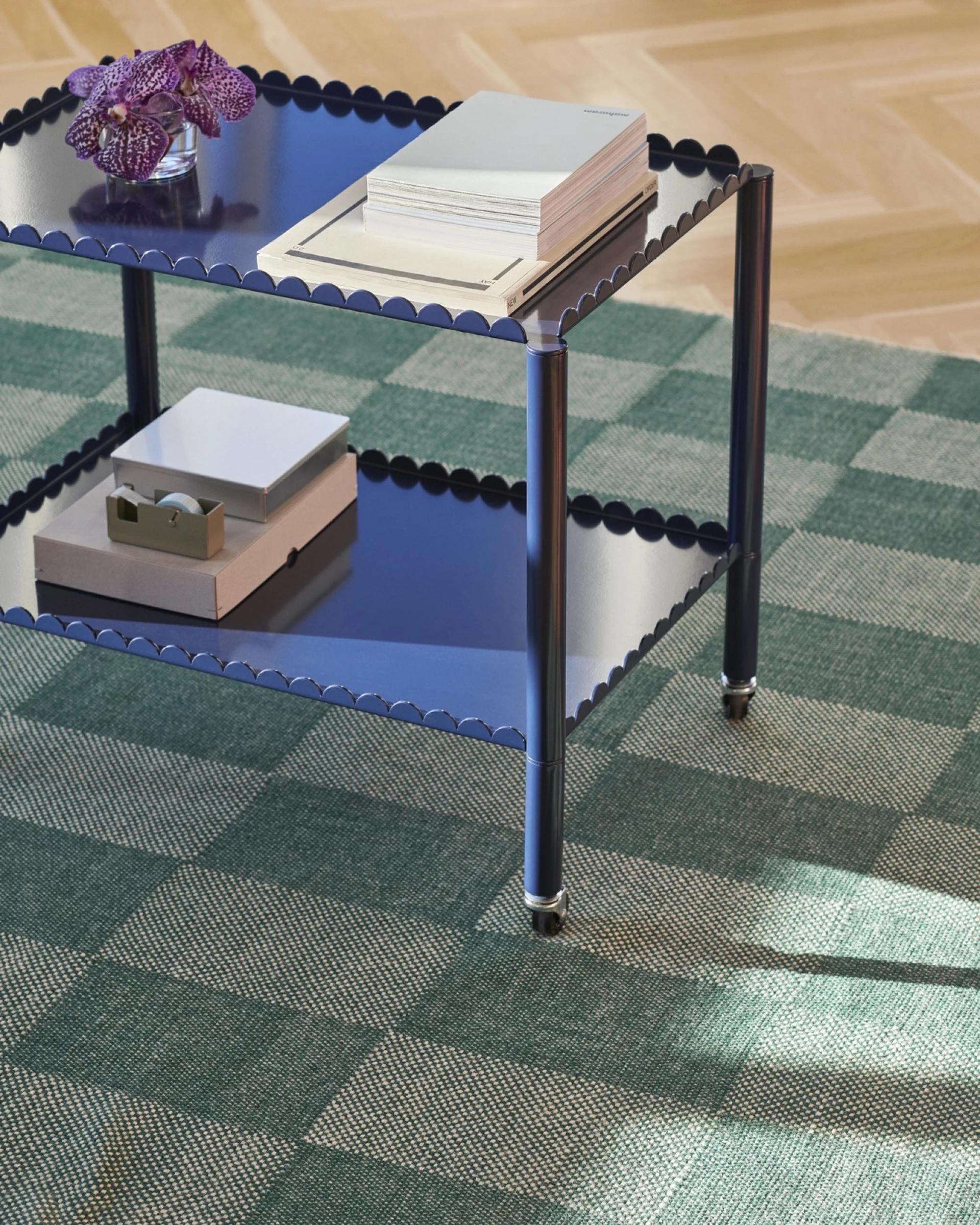 Check Rug 170 x 240 Light blue S Check