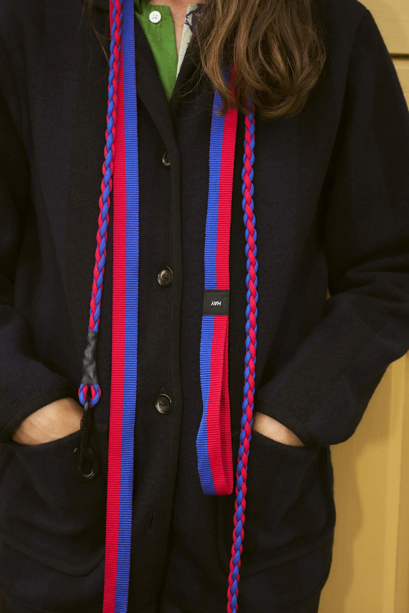 HAY Dogs Leash Braided Red, blue