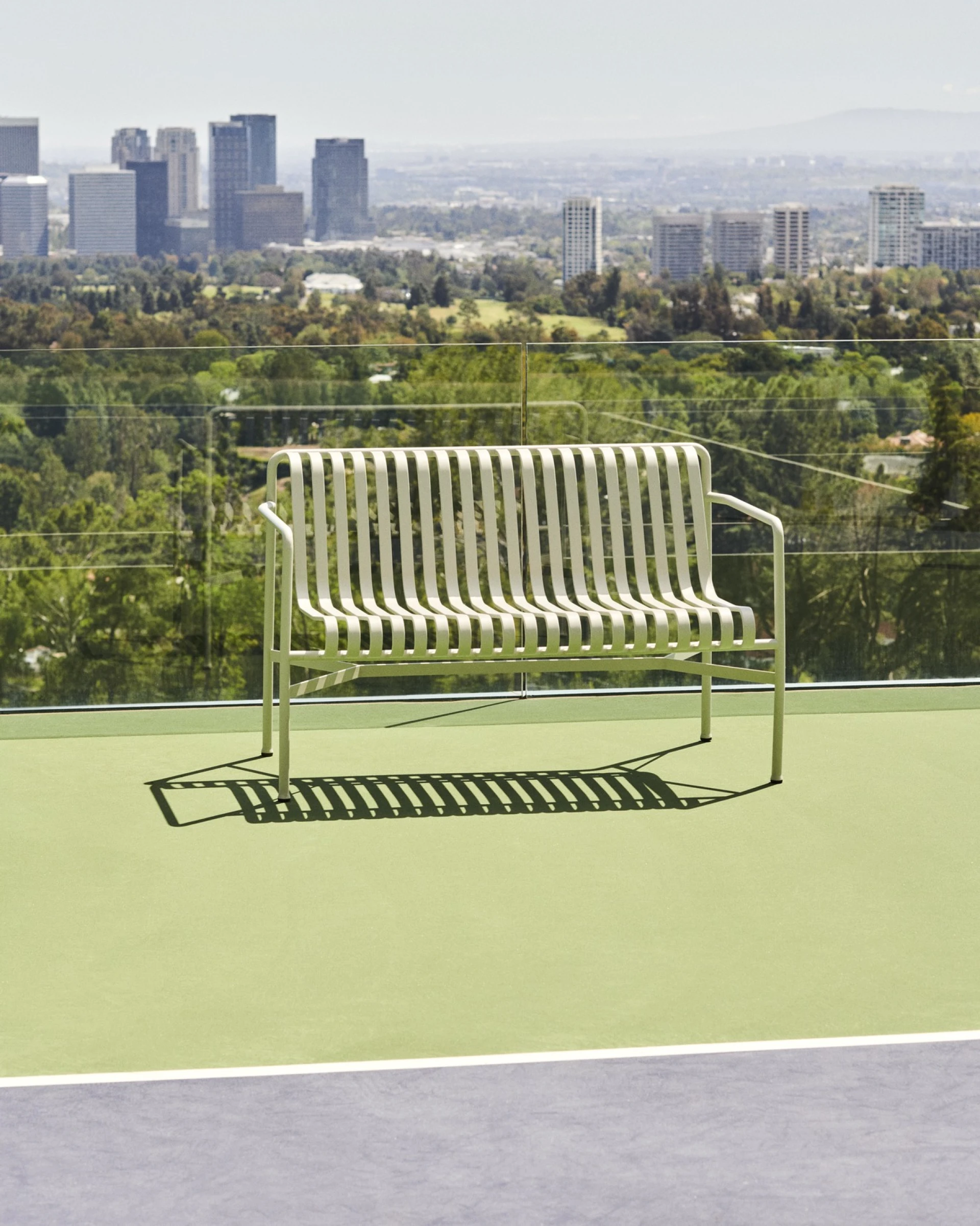 Palissade Dining Bench with Armrest