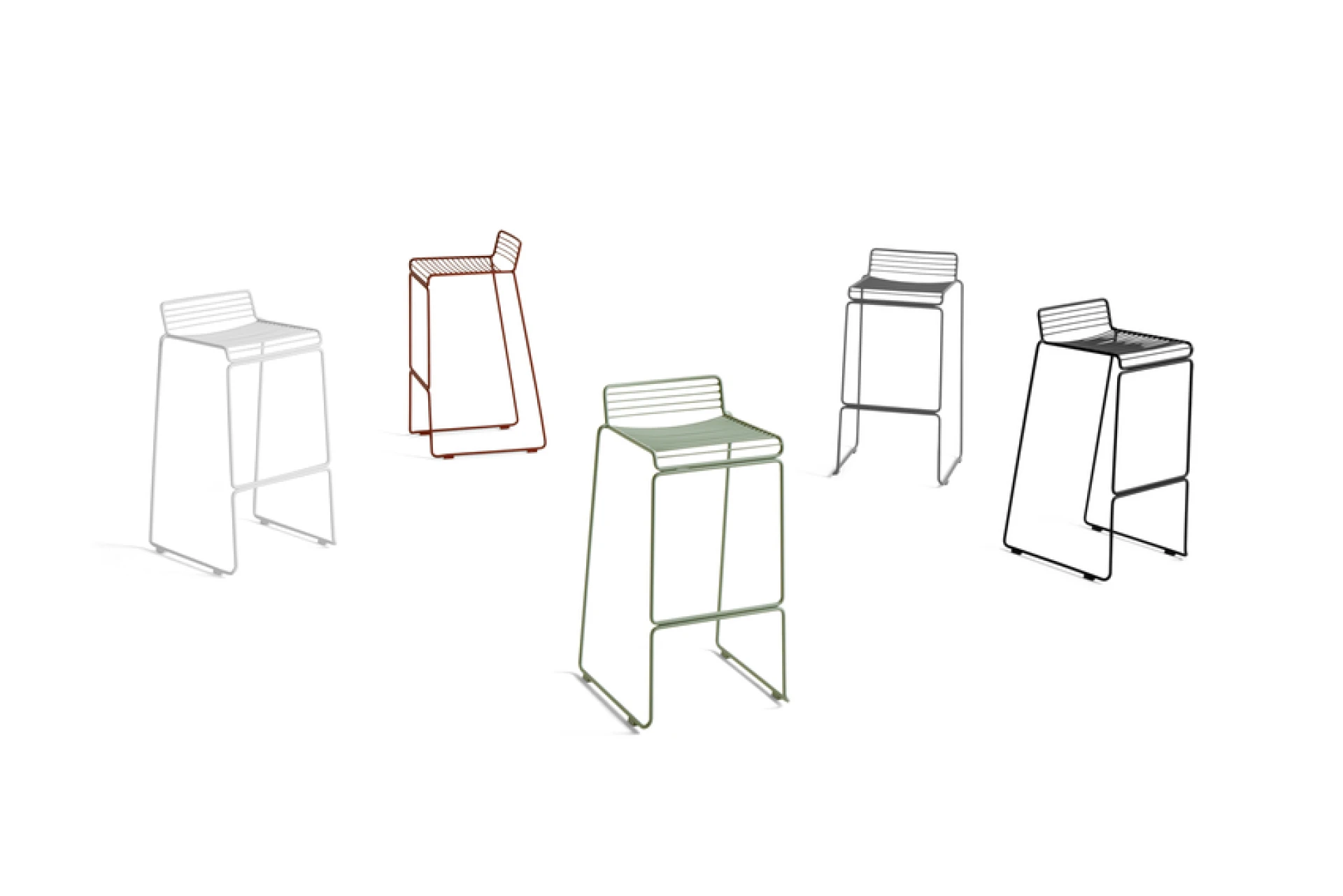 Hee Bar Stool High White Hee Bar Stool High White