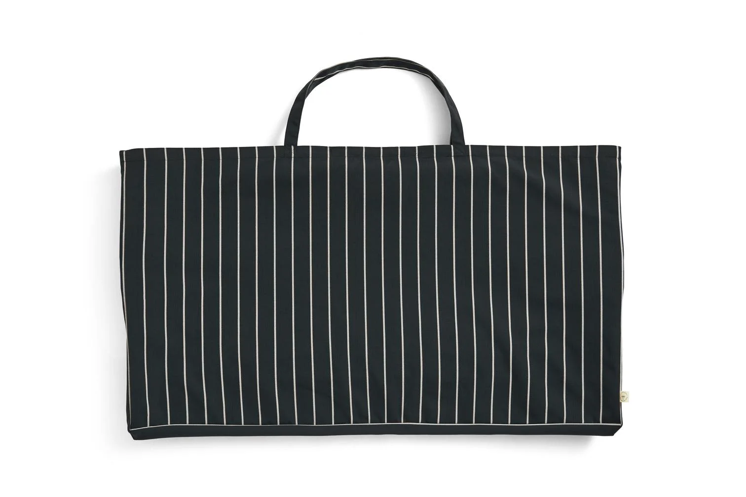 Outdoor Market Folding Sofa Black beige stripe