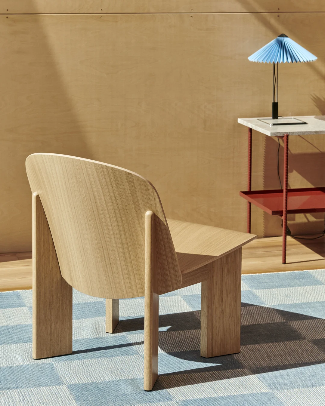 Matin Table Lamp Mirror Base 300 Placid blue
