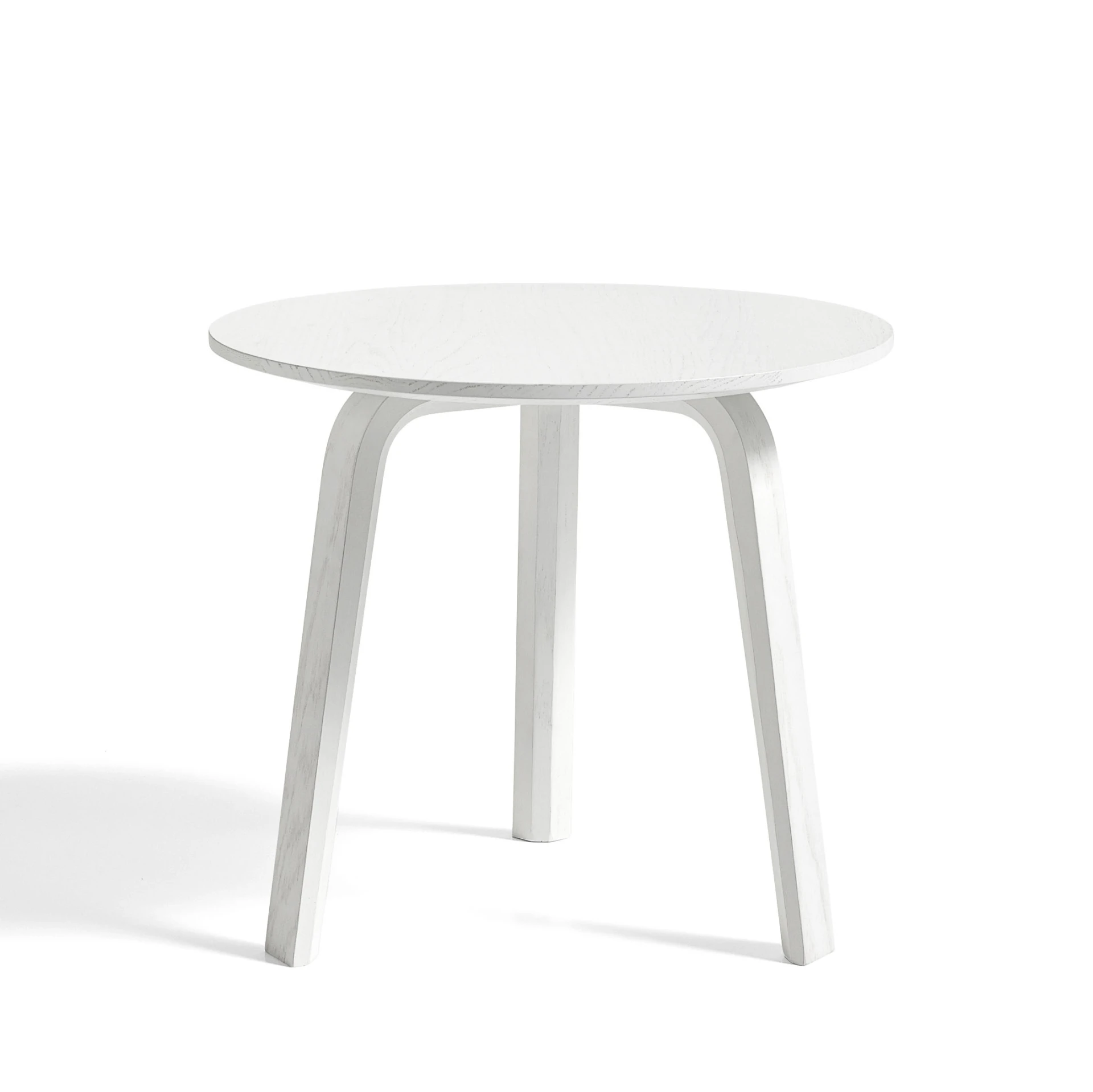 Bella Coffee Table D45 x H39 White water-based lacquered solid oak