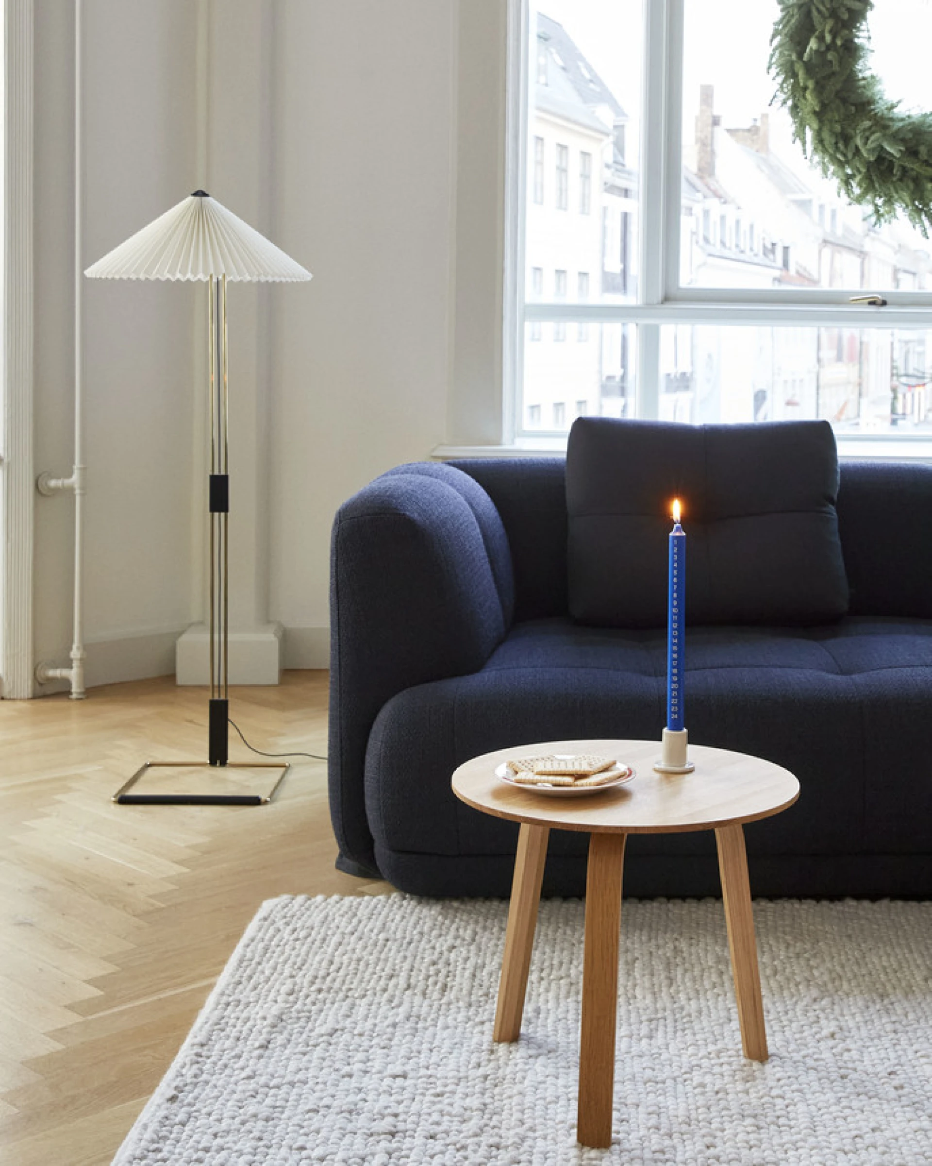 Bella Coffee Table D45 x H39 Water-based lacquered solid oak