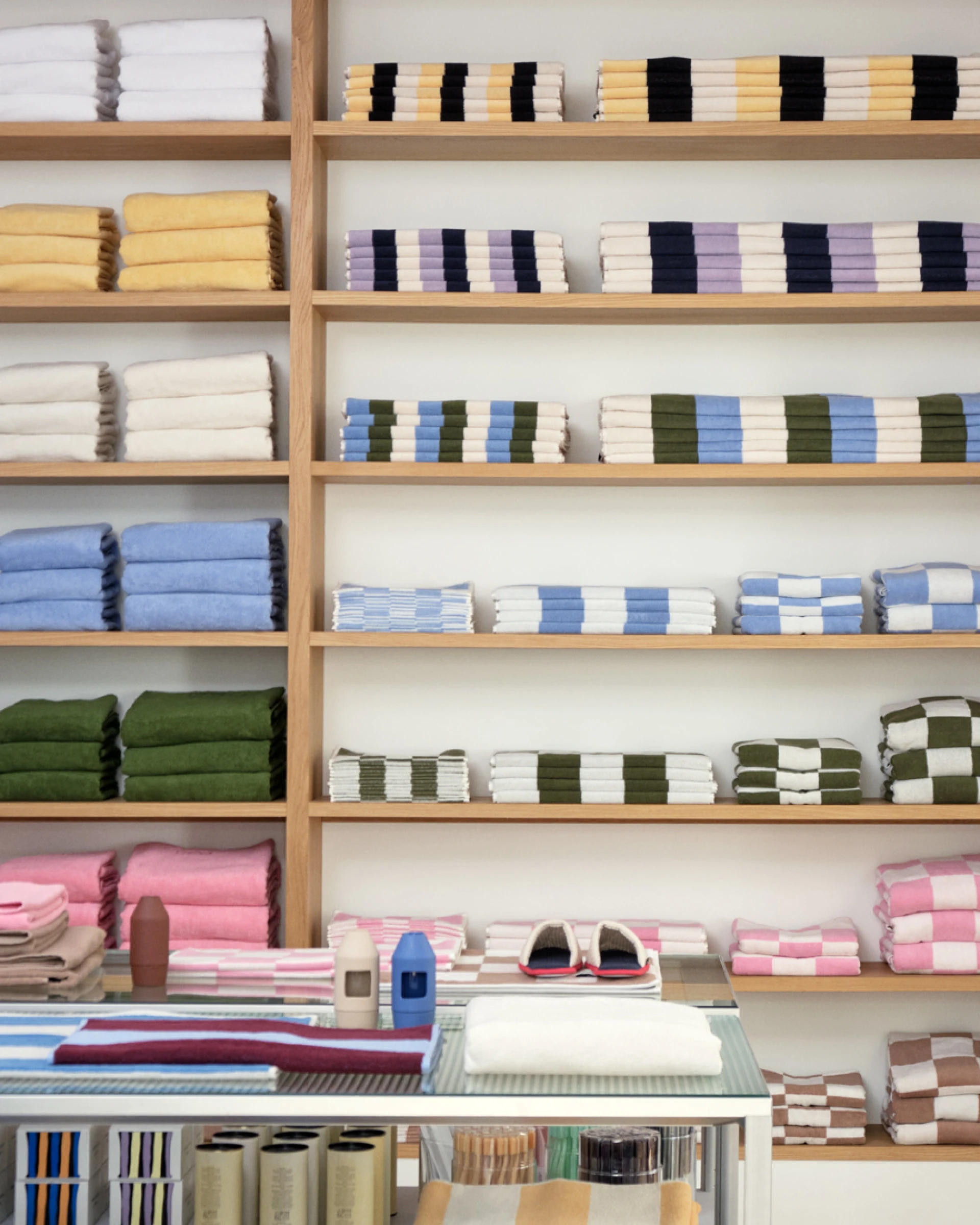 Check Wash Cloth Cappuccino