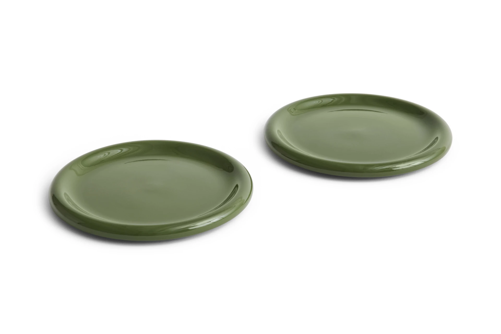 Barro Plate Set of 2 Ø24 Green