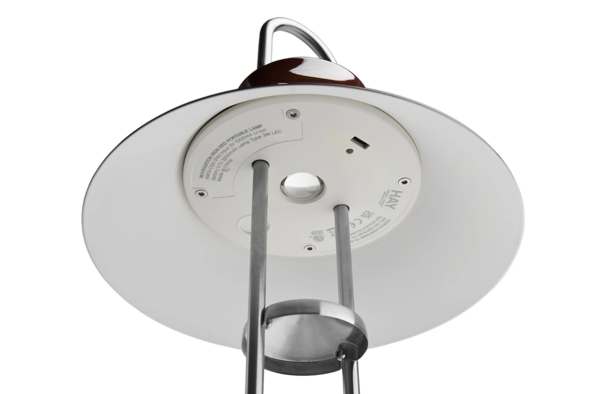 Mousqueton Portable Lamp Oyster white